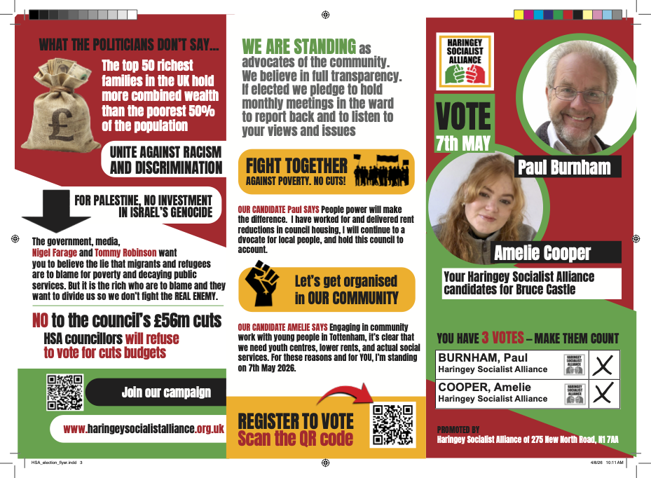 HSA Bruce Castle Ward Flyer