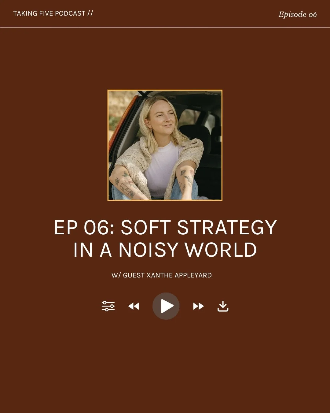 Hey, hey, friend! Sometimes a convo feels like a total full circle moment, and this episode with @xanthe.appleyard is exactly that. ✨

Xanthe was not only my mentor + biz coach last year, she&rsquo;s also someone who has deeply shaped how I move in m