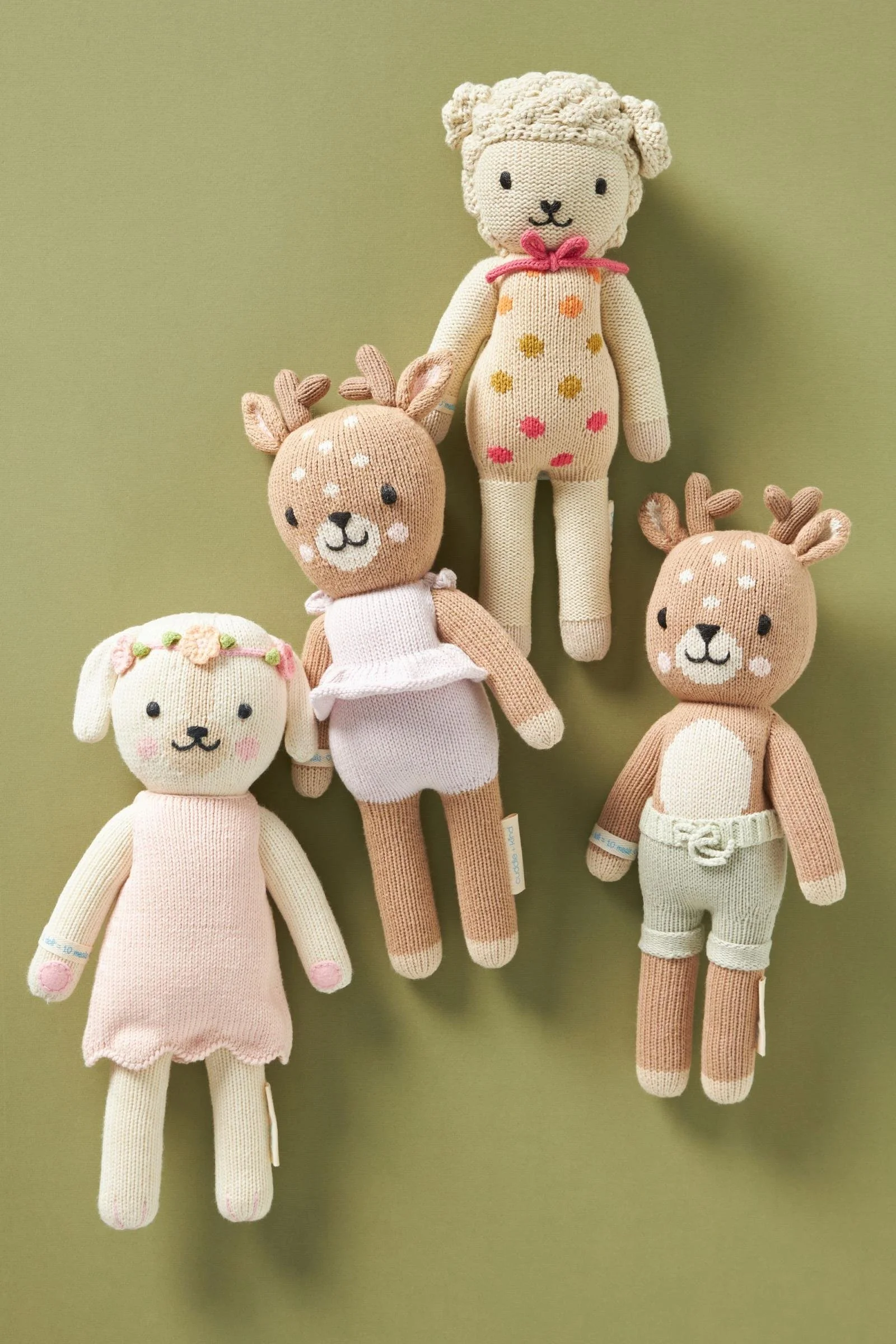 hand-knit dolls client gifts