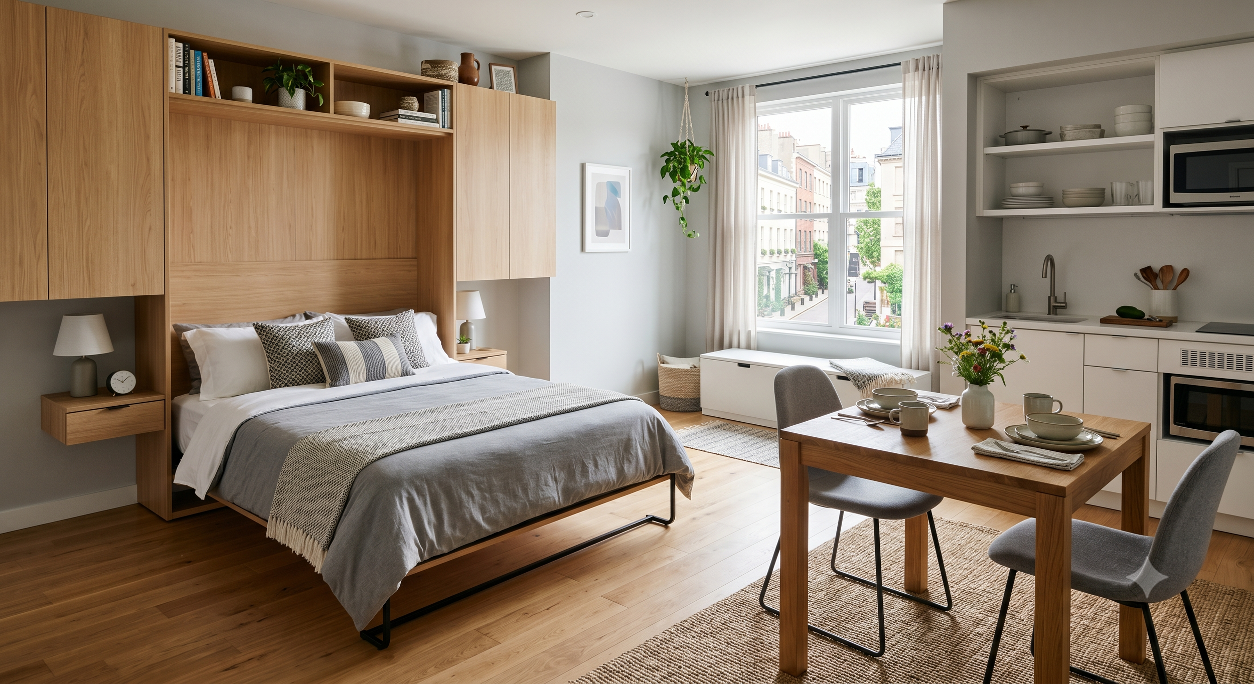 Room with large bed