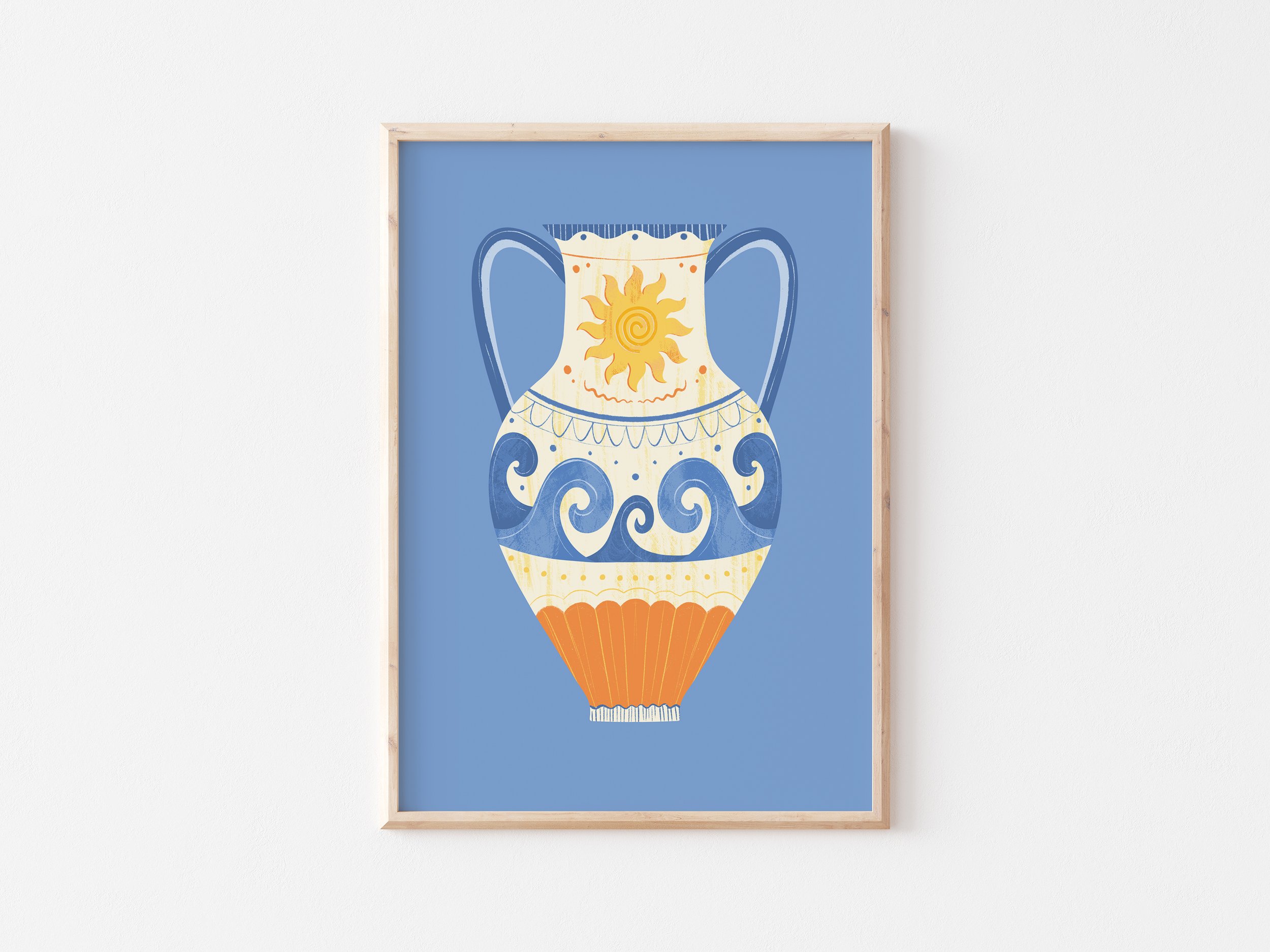 Melissa Donne Studio Greek Vase A4 Art Print