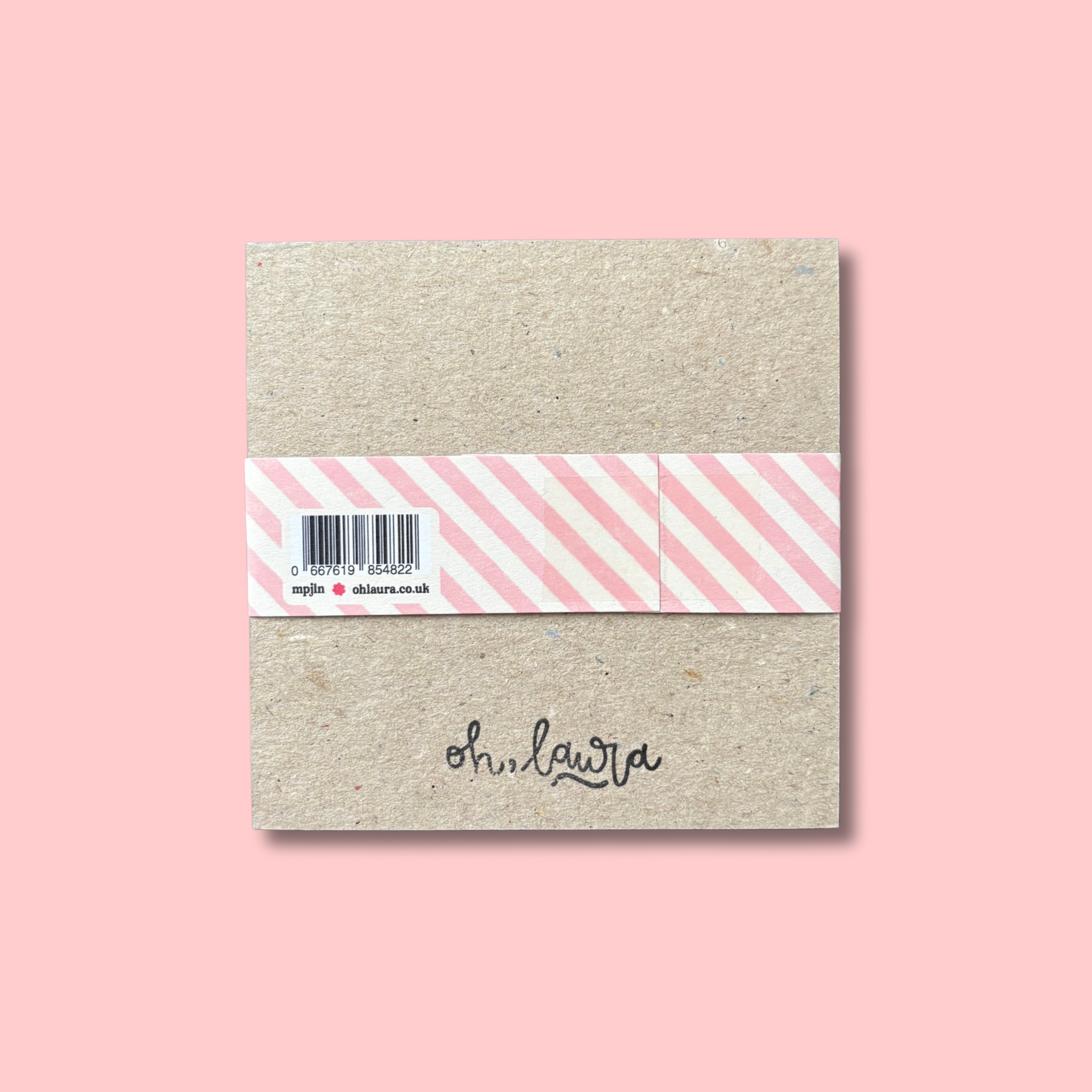 Oh, Laura Just a Little Note memo pad back