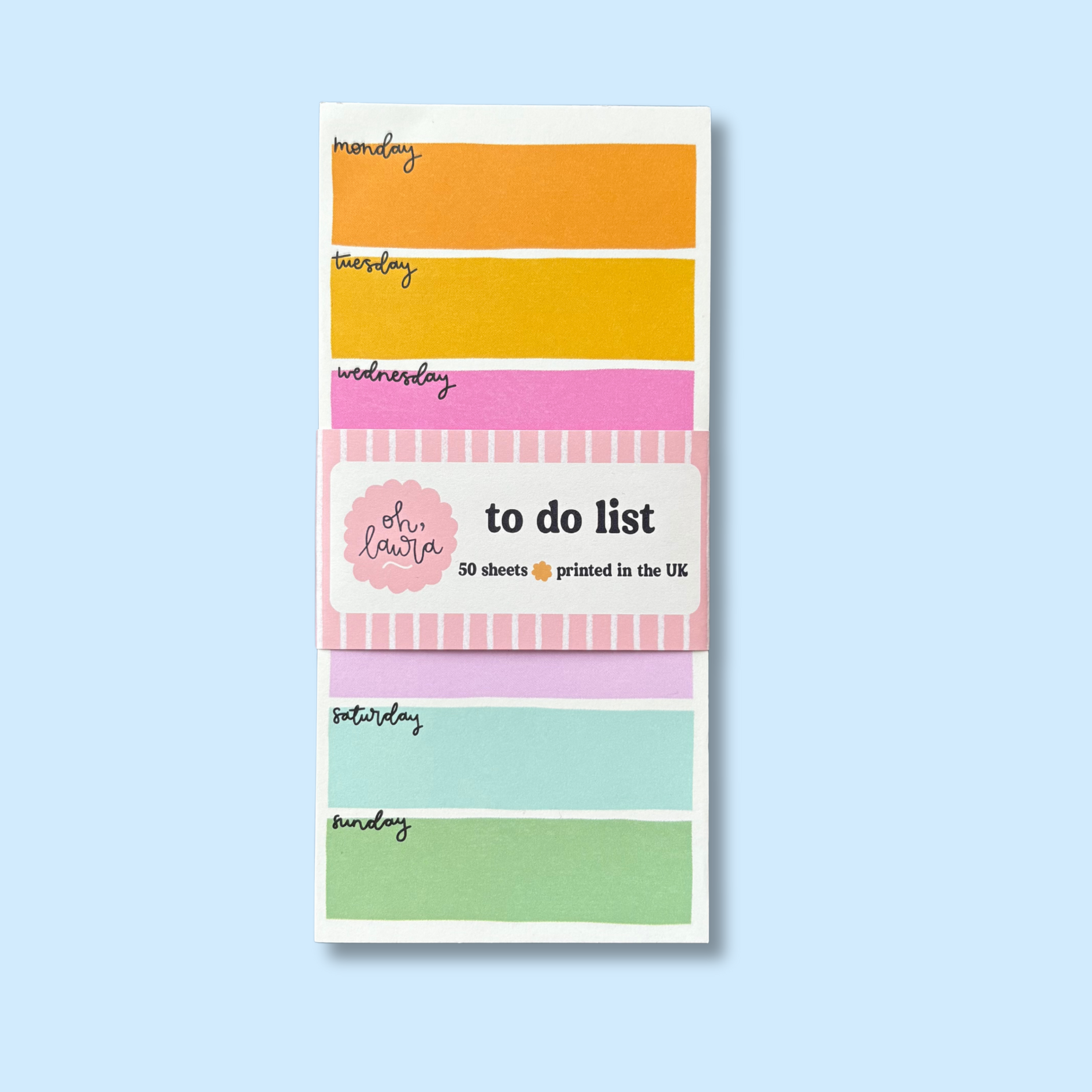 Colourful Days To Do List