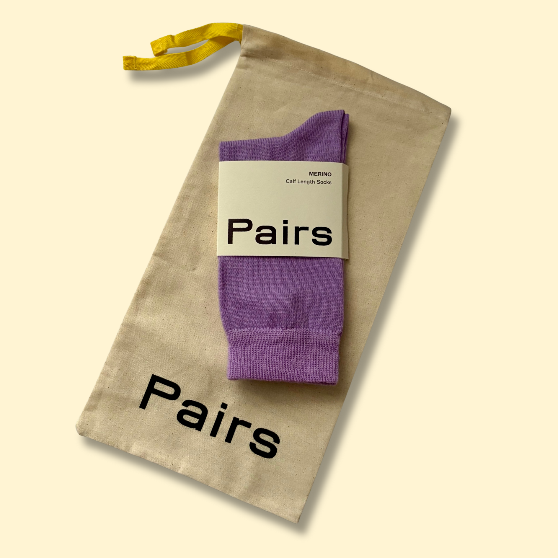 Pairs Parma Violet Merino Socks with Bag