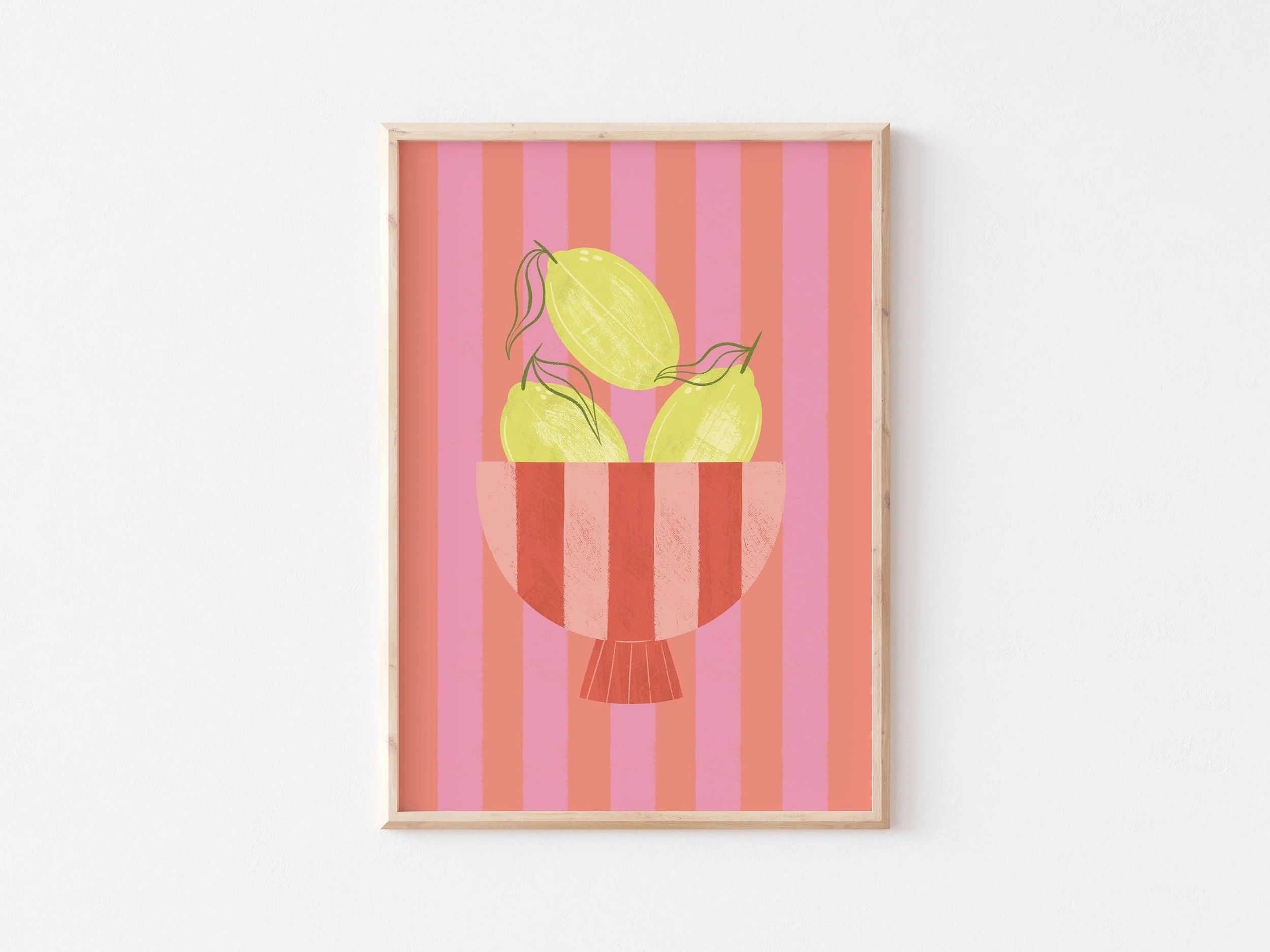 Les Citrons A4 Art Print