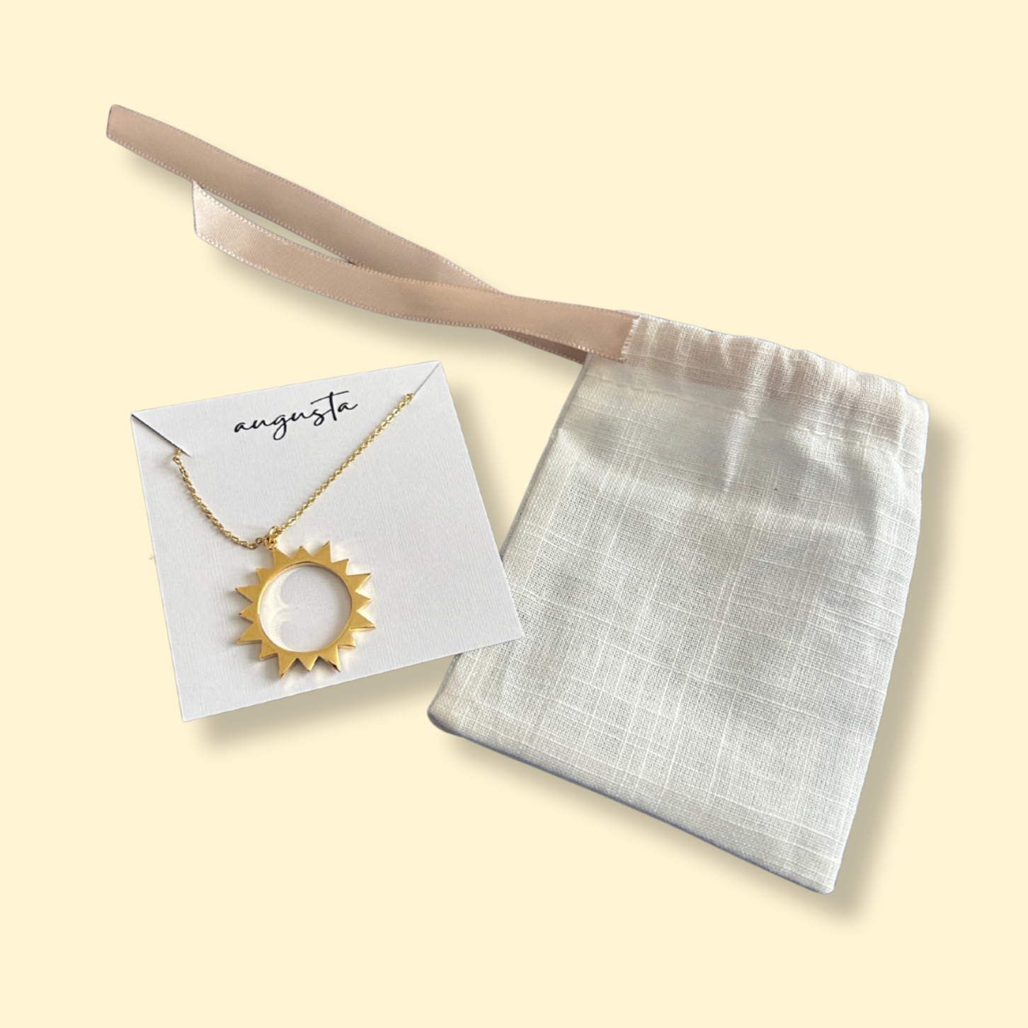 Sun Charm Necklace Pendant