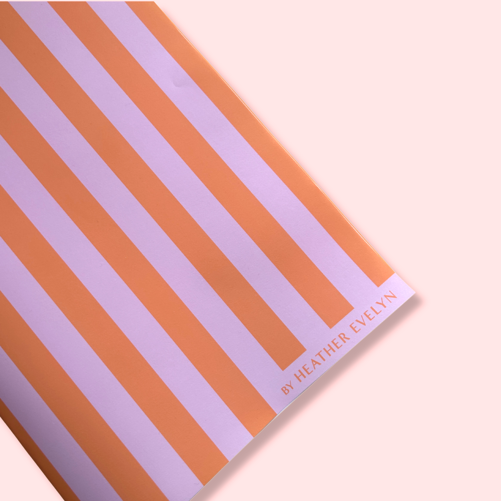 Orange and Pink Striped Gift Wrap