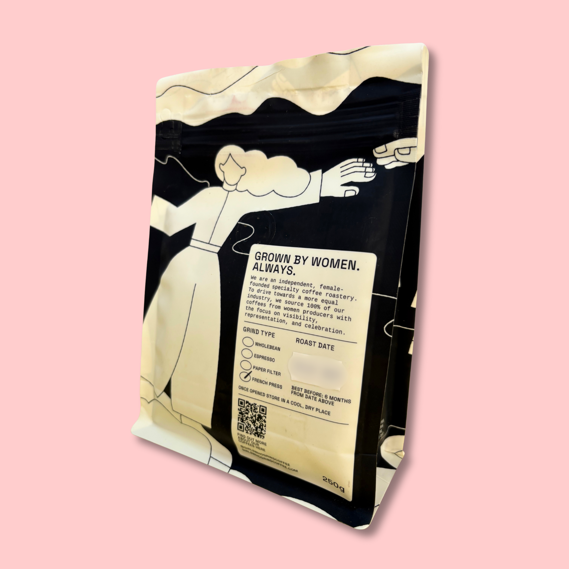 Girls Who Grind Coffee Mujeres De Colombia back