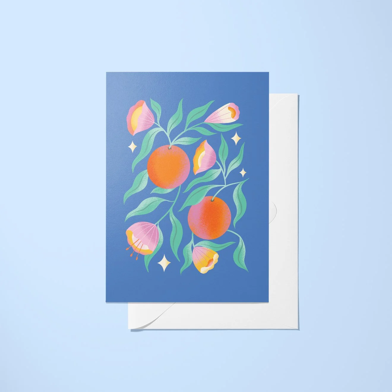 Flowers and Fruit A6 Greetings Card