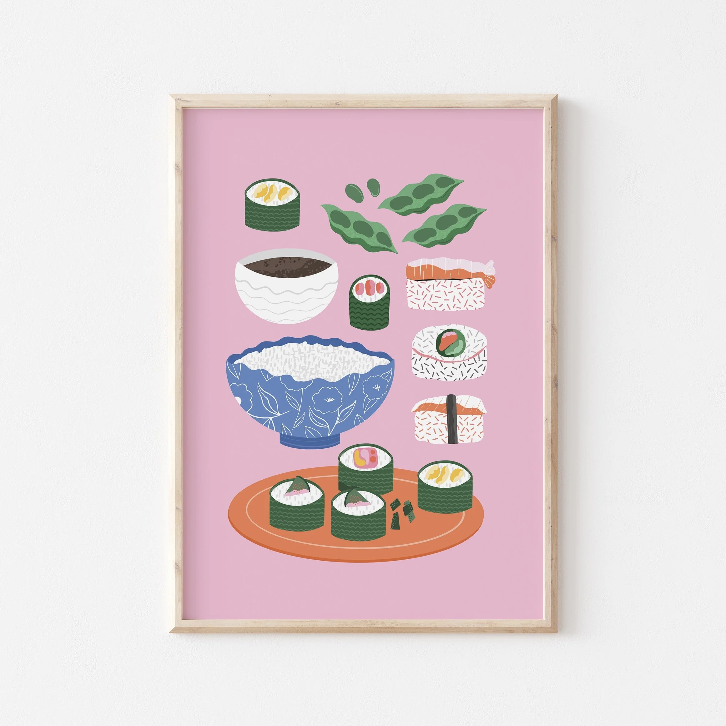 Sushi Time A5 Art Print