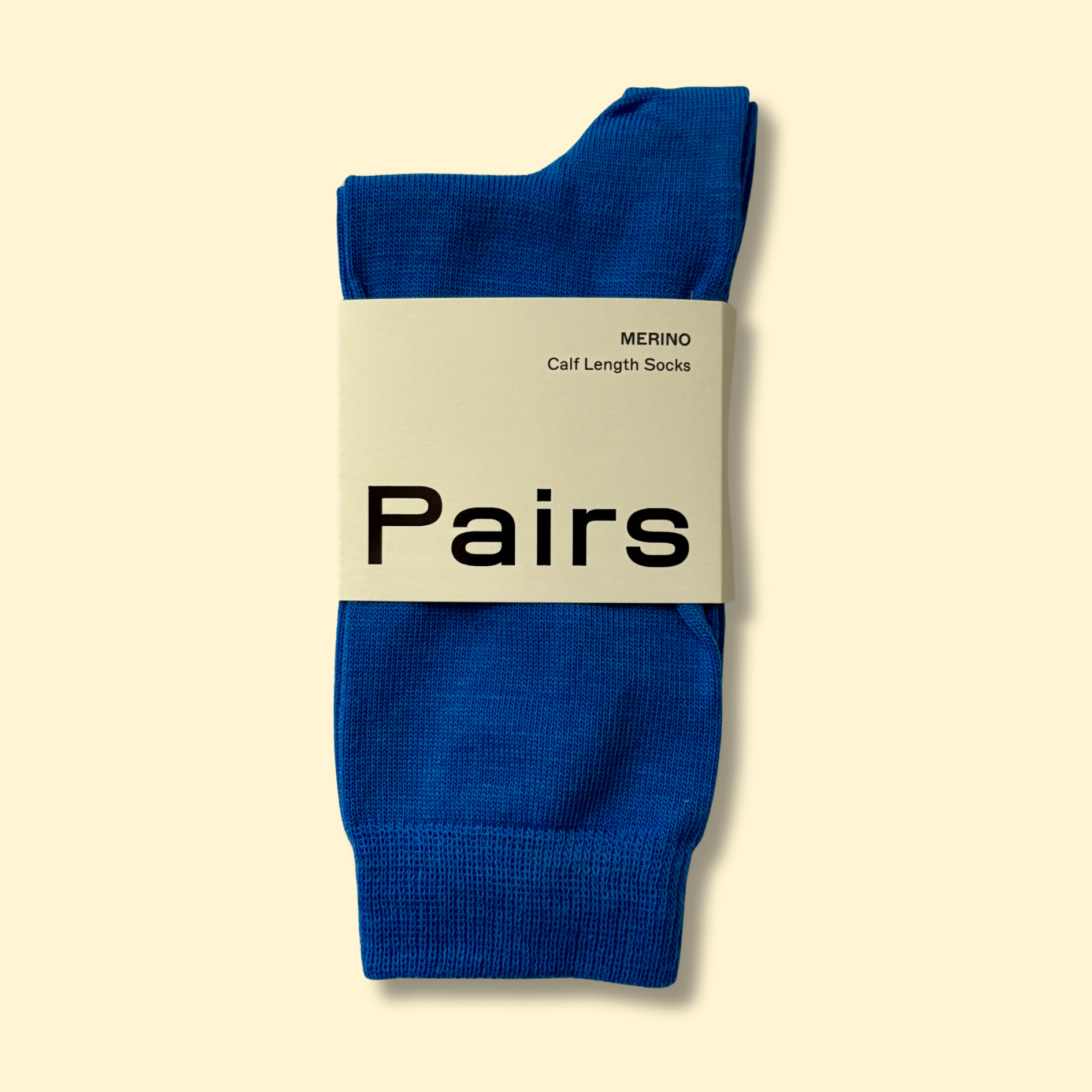 Strong Blue Merino Socks