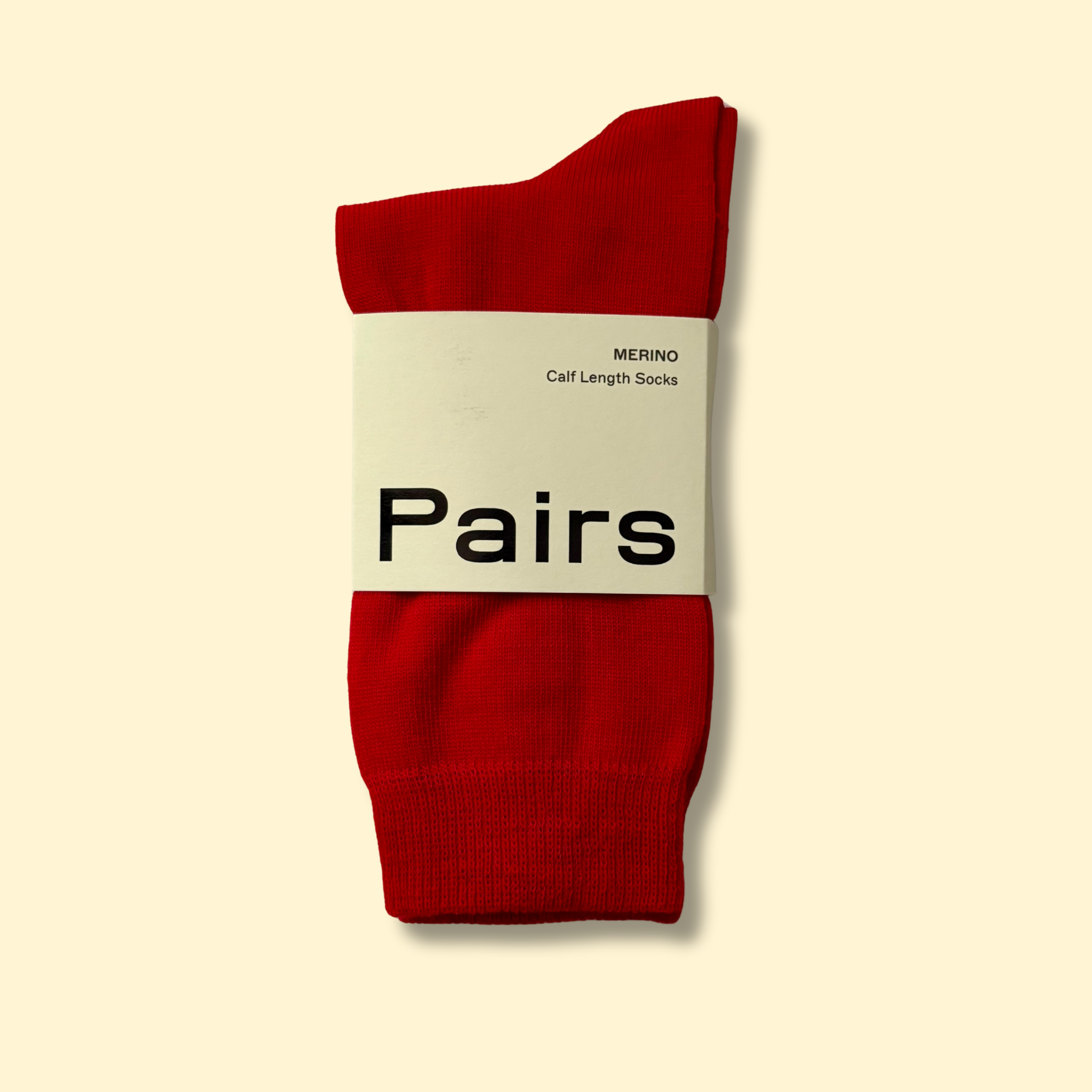 Postbox Red Merino Socks