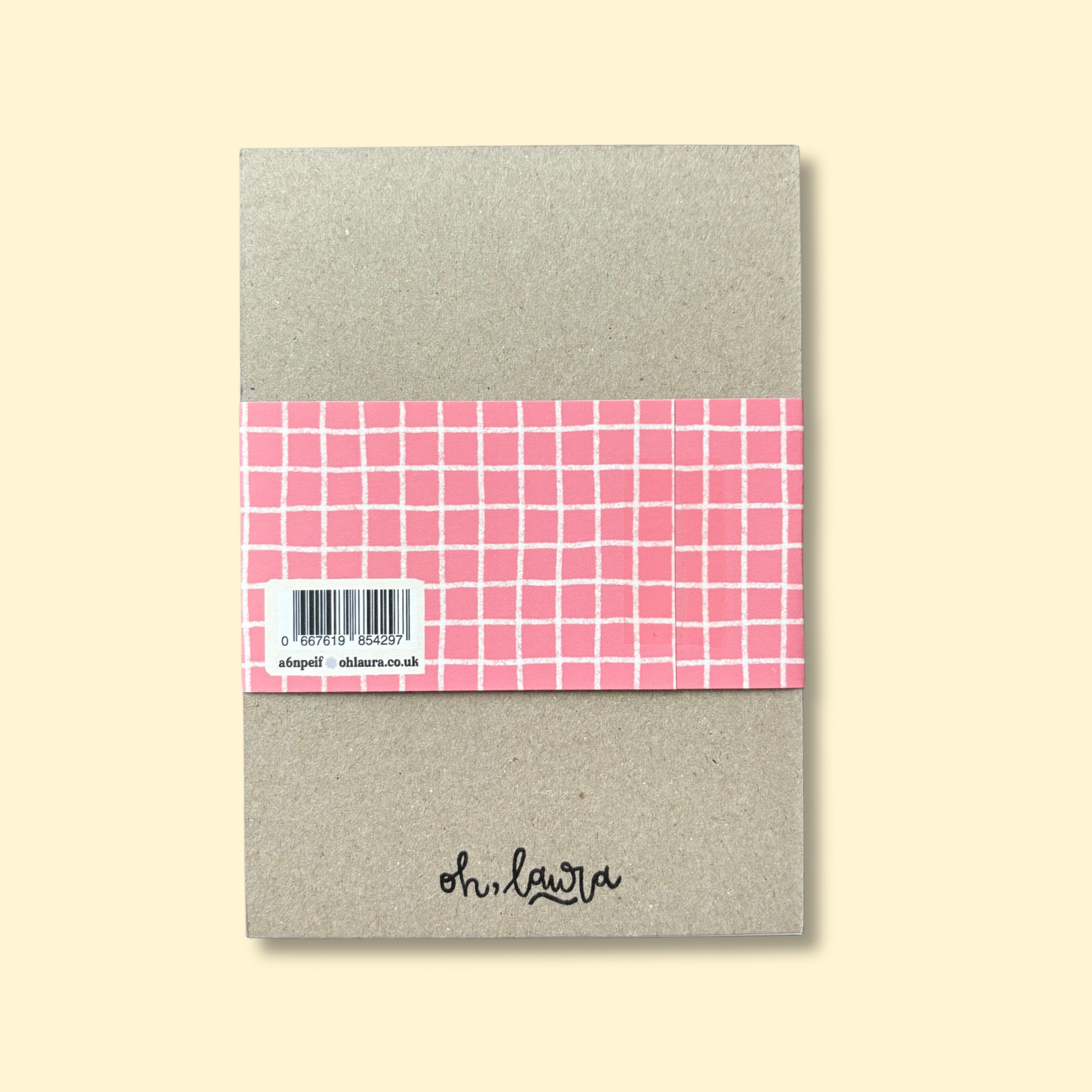 Oh, Laura Everything is fine notepad back