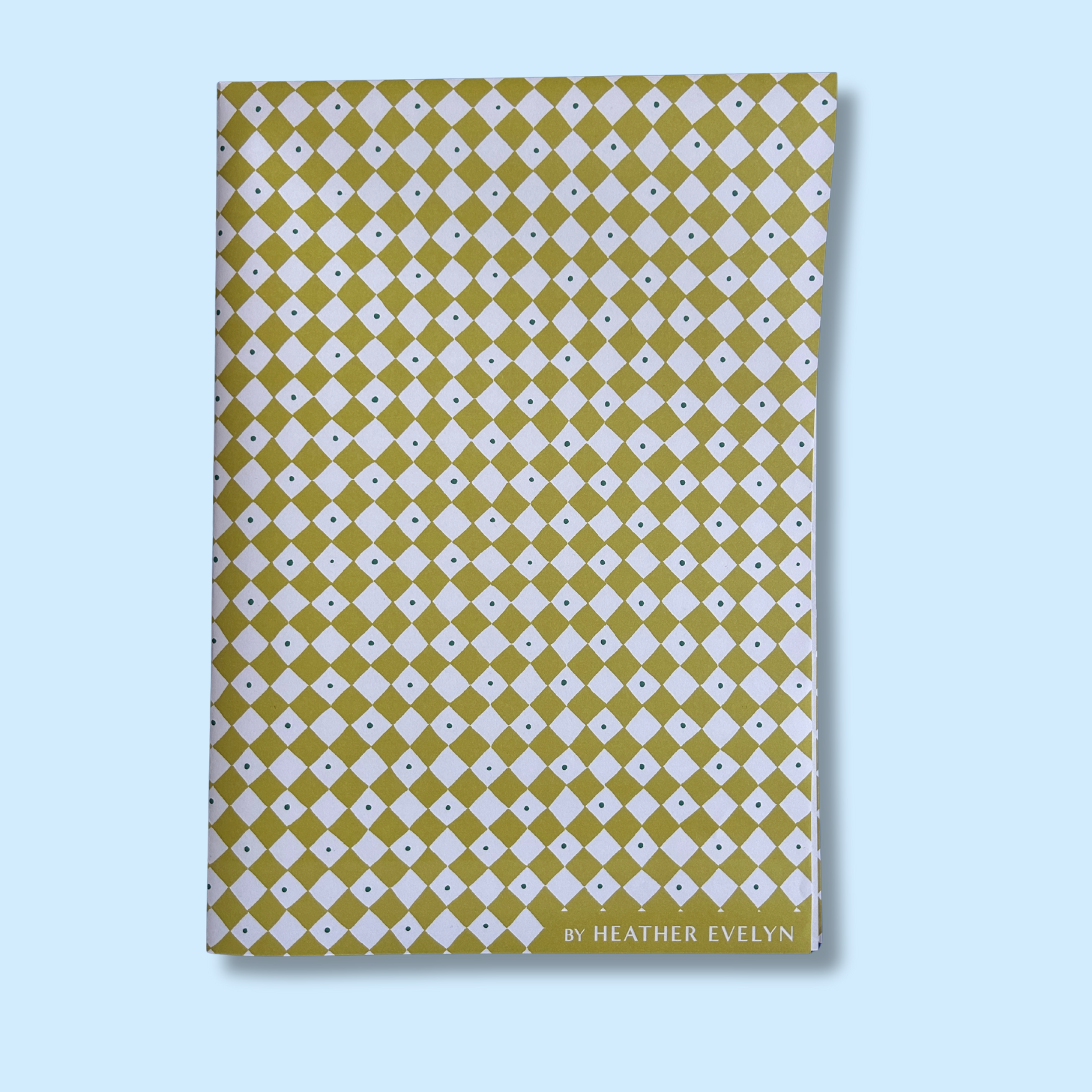 Heather Evelyn Mini Diamond Gift Wrap Green folded