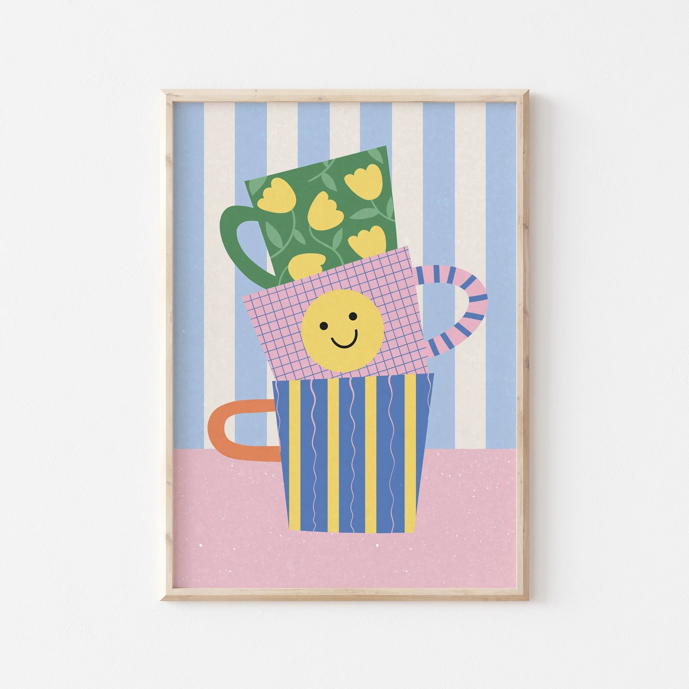 Happy Mug A5 Art Print