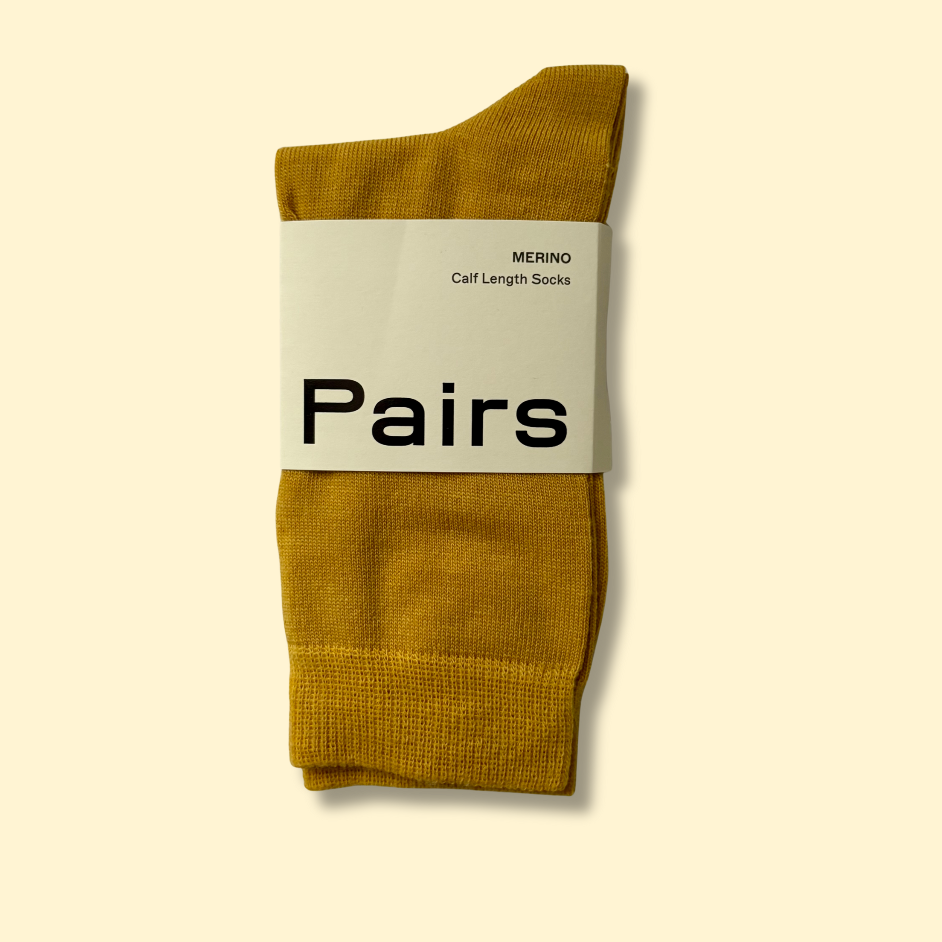 Golden Yellow Merino Socks