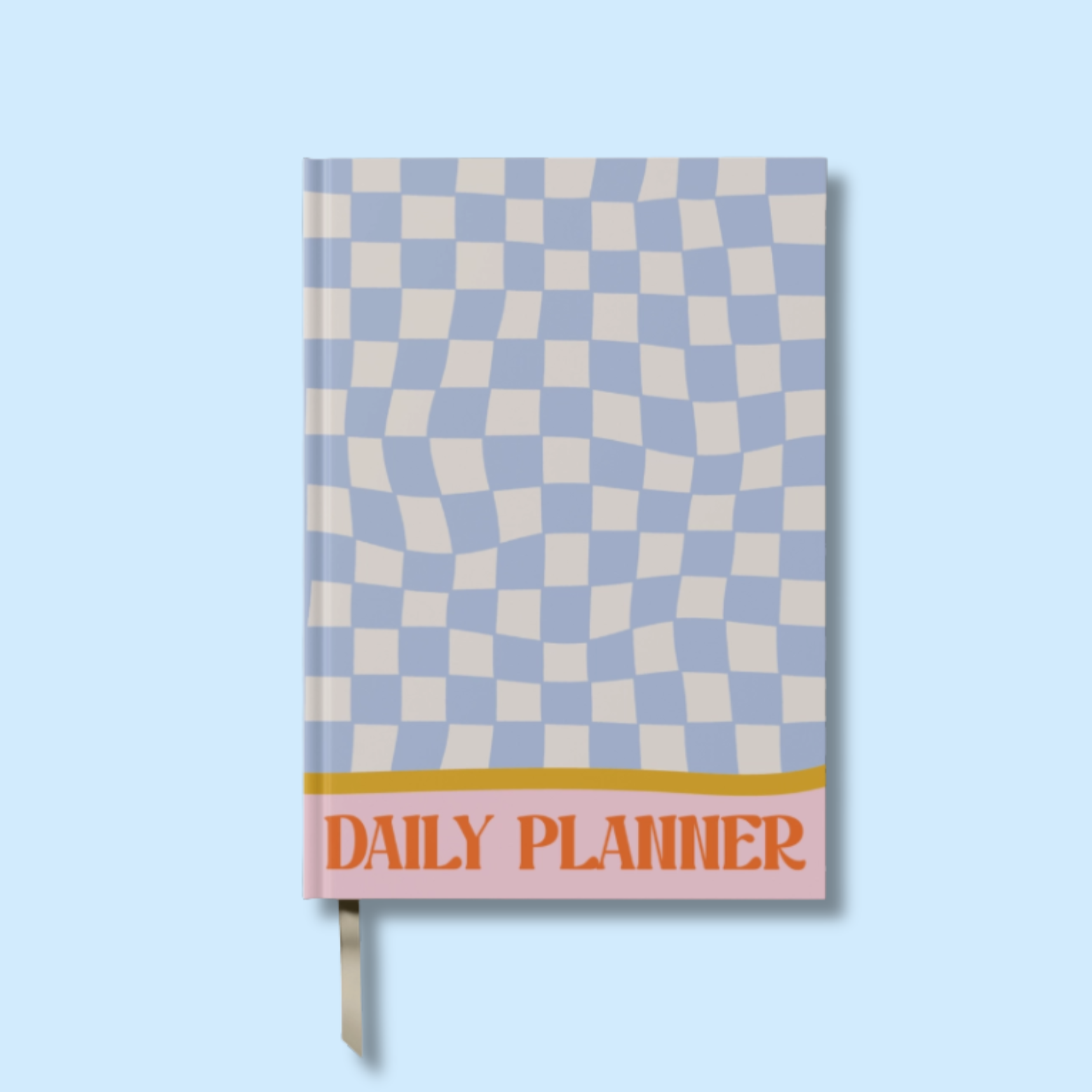 A5 Daily Planner Blue Mosaic