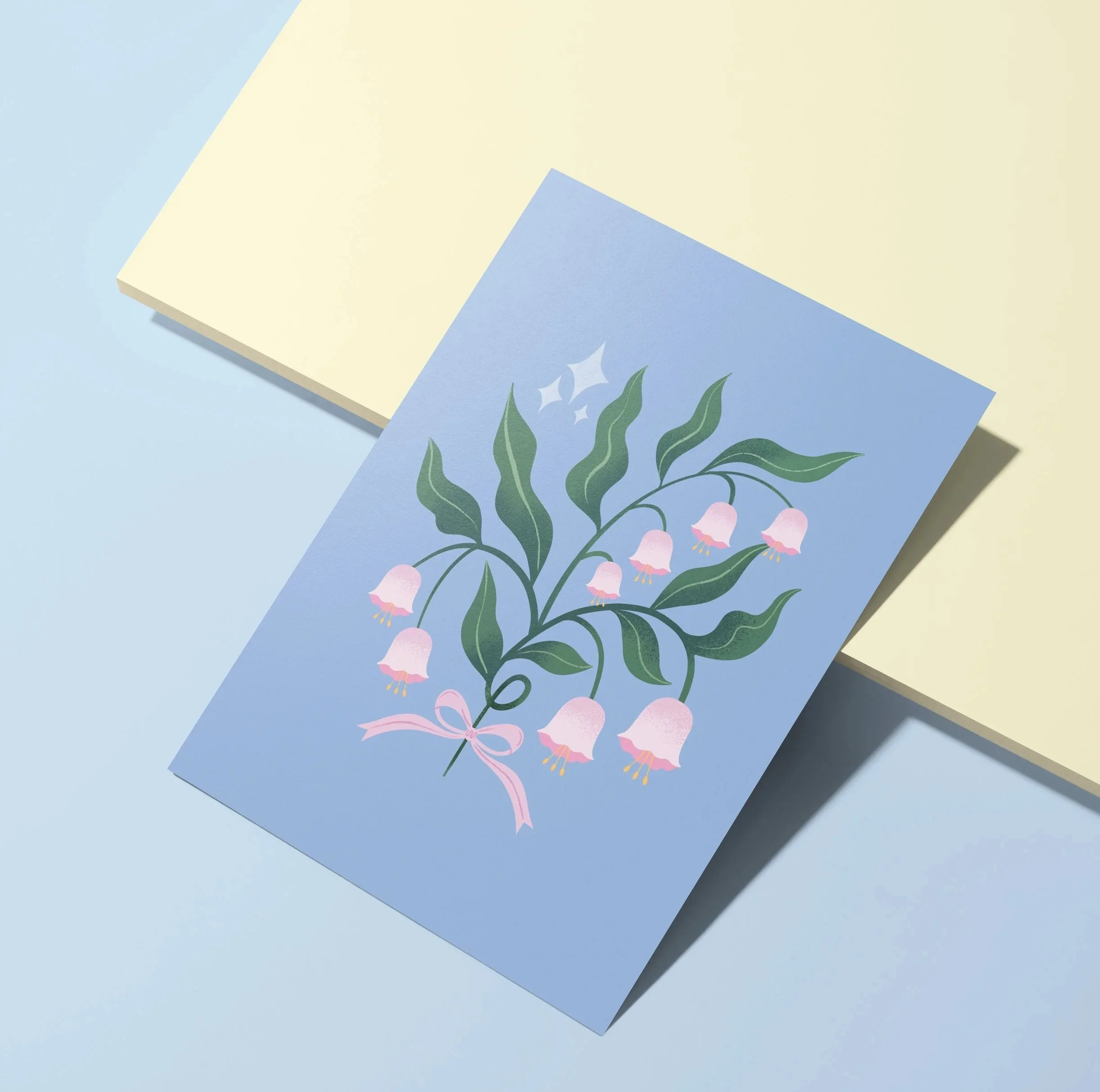 Melissa Donne Studio Snowdrops A6 Greetings Card Flat