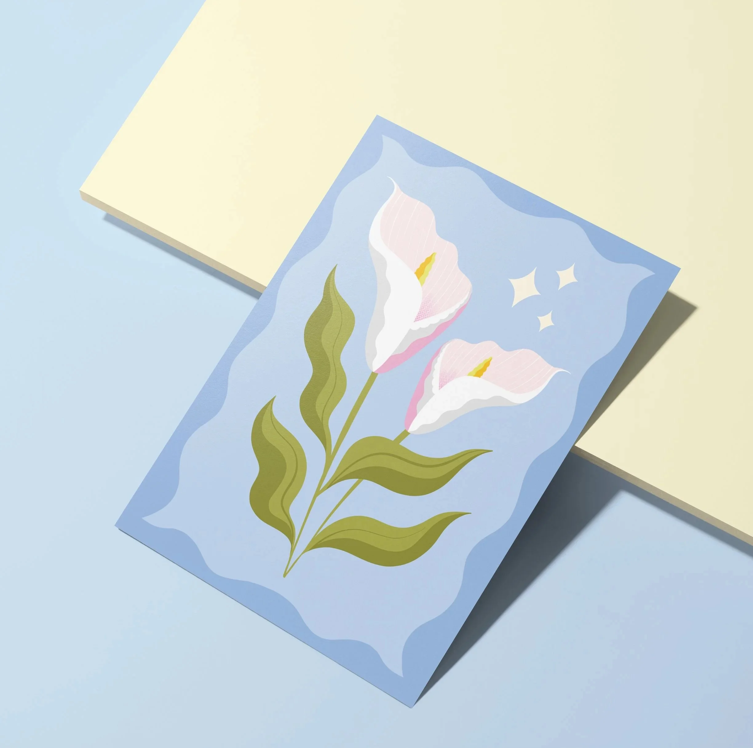 Melissa Donne Studio Abstract Floral A6 Greetings Card flat