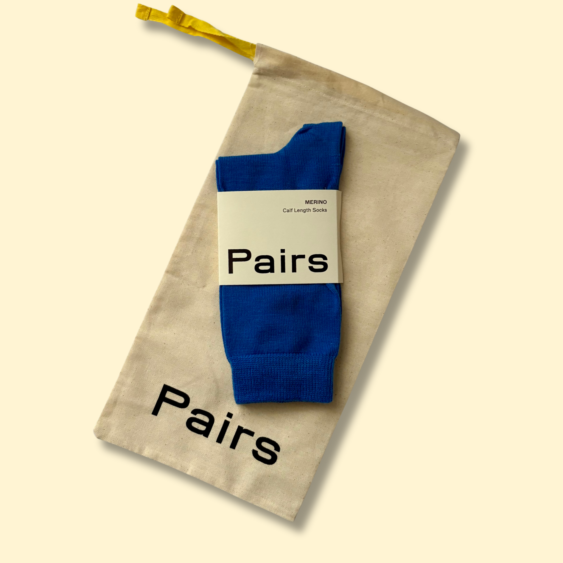 Pairs Strong Blue Merino Socks with Bag