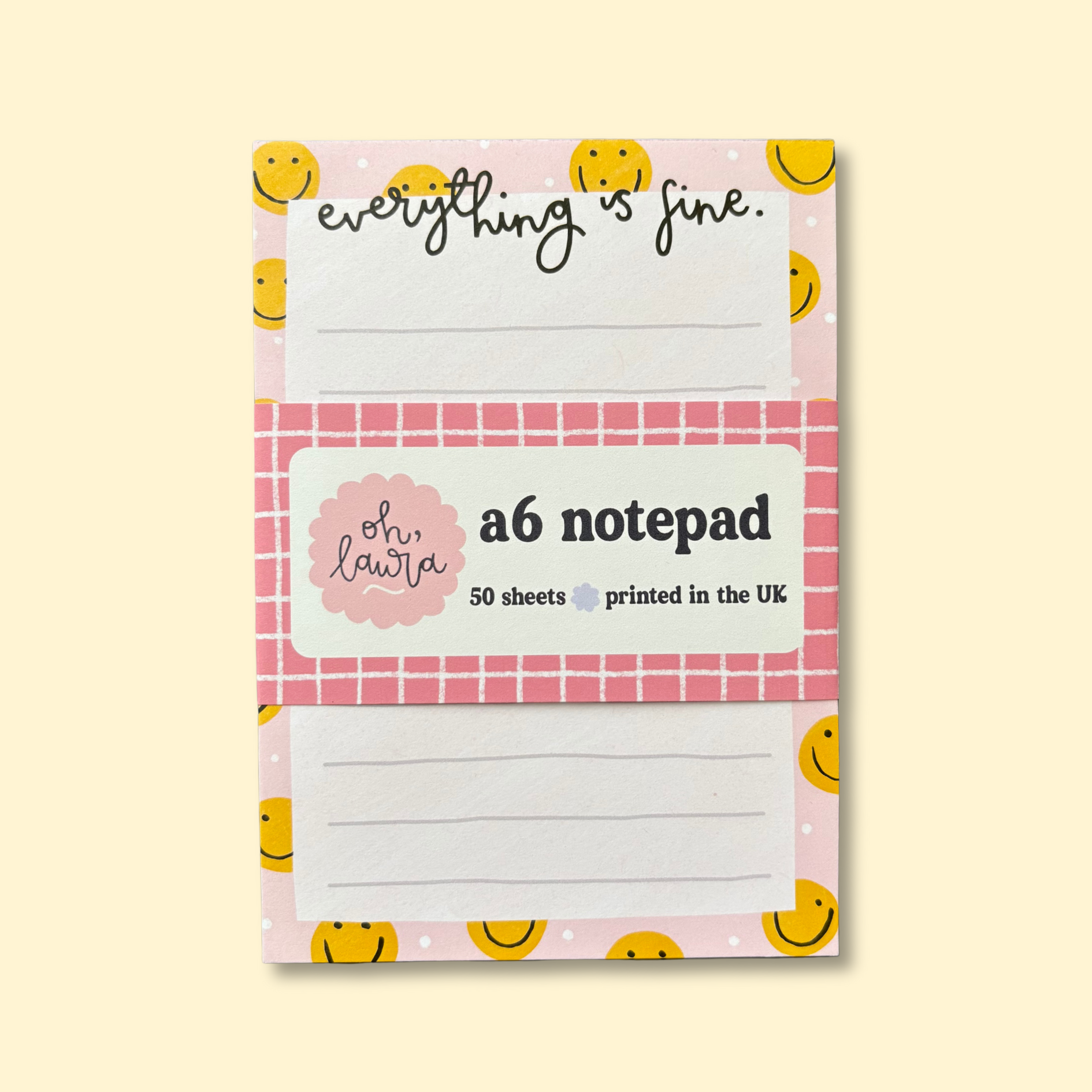 Everything is Fine A6 Notepad