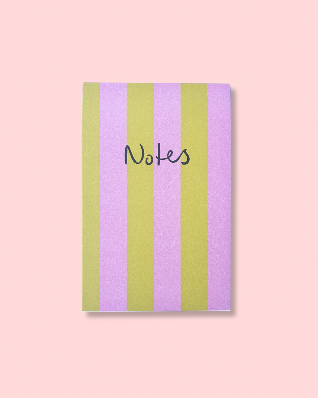 Striped Green/Pink Notepad
