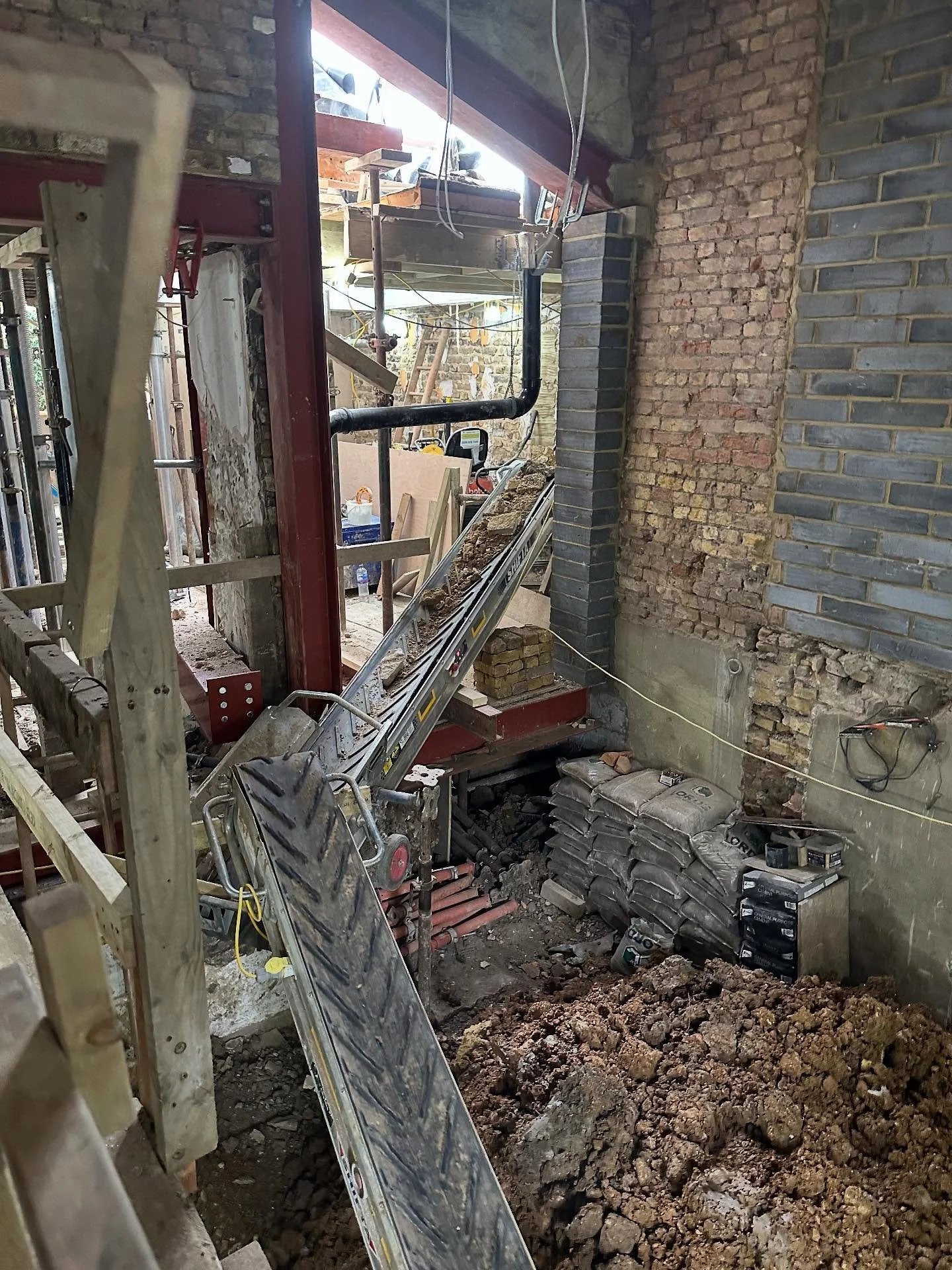 To counterbalance the glossy final images we post as the documentation of our work on projects (which can sometimes be around 2 years in total), here&rsquo;s some photos of the process on site - which often involves taking the house apart and back to