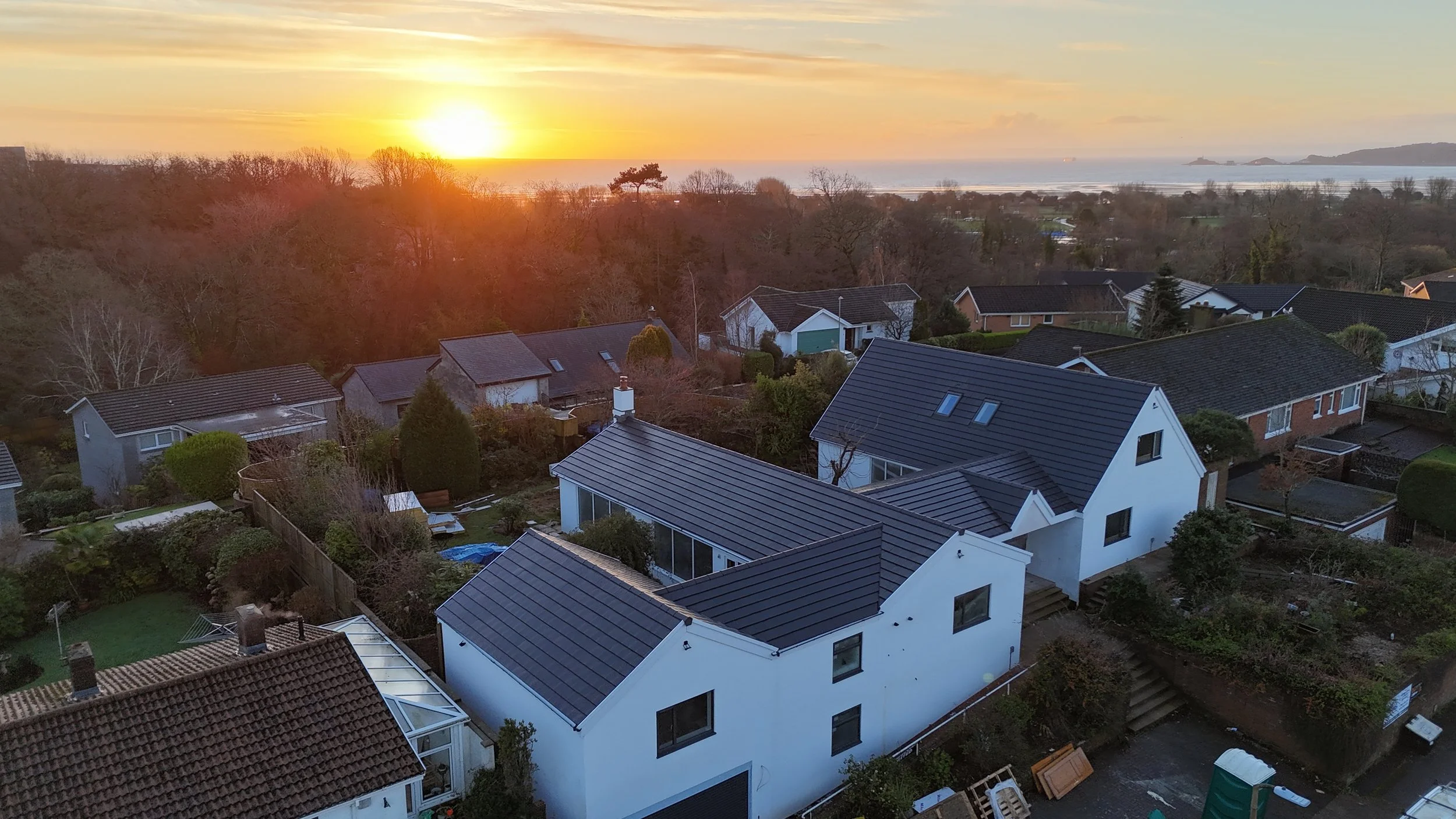 Loft conversion creating modern bedroom space in Swansea