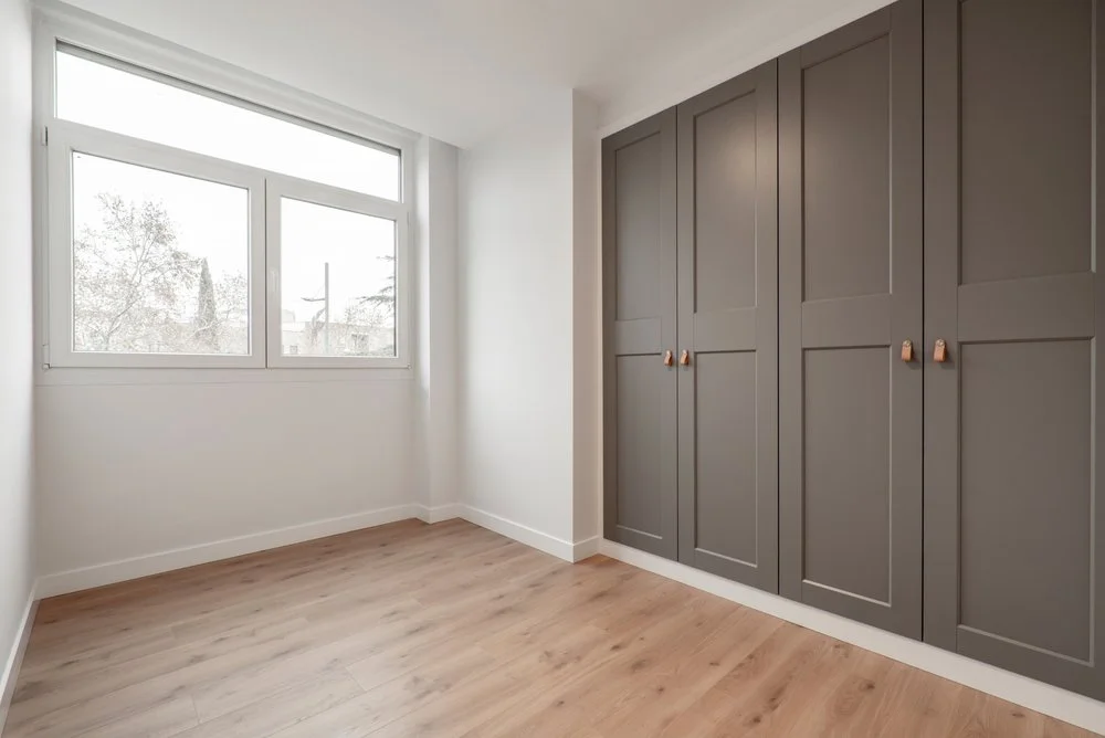 Bespoke joinery including fitted wardrobes in new build home