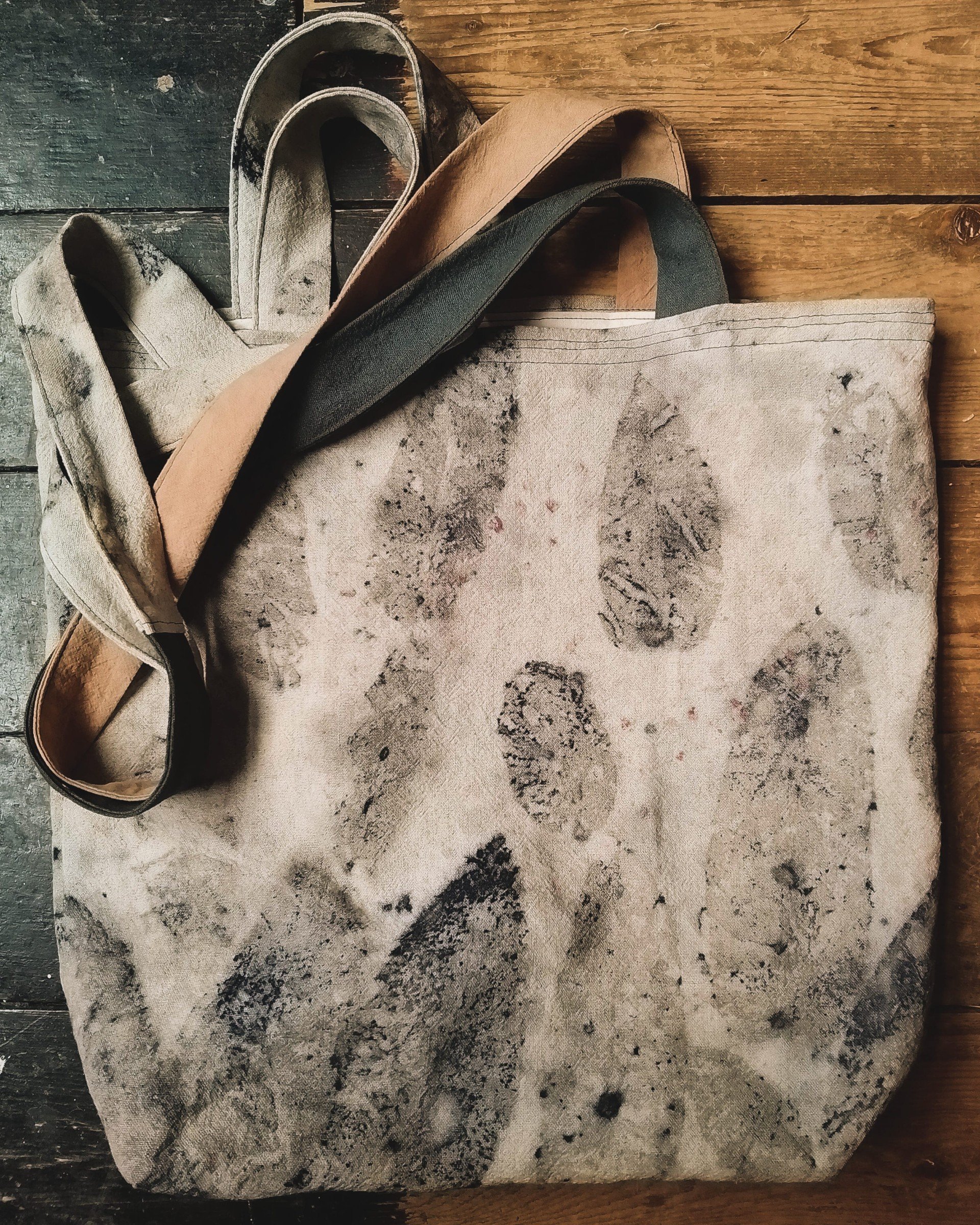 Eco-Printed Foraging Bag