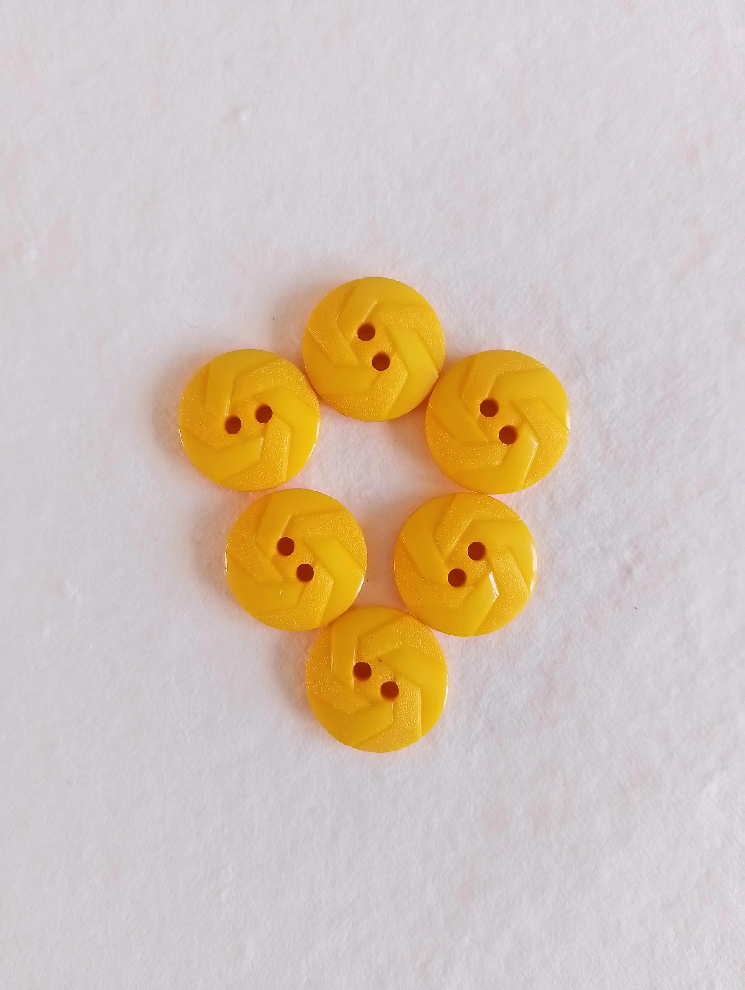 Vintage Yellow Buttons