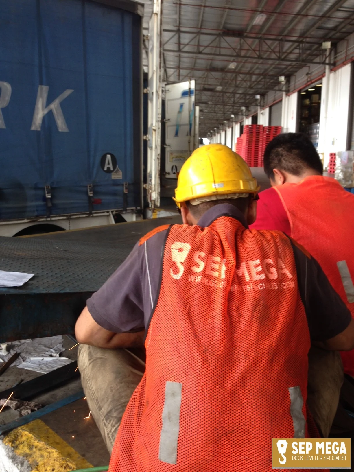 Refurbished existing dock leveler for client&nbsp;