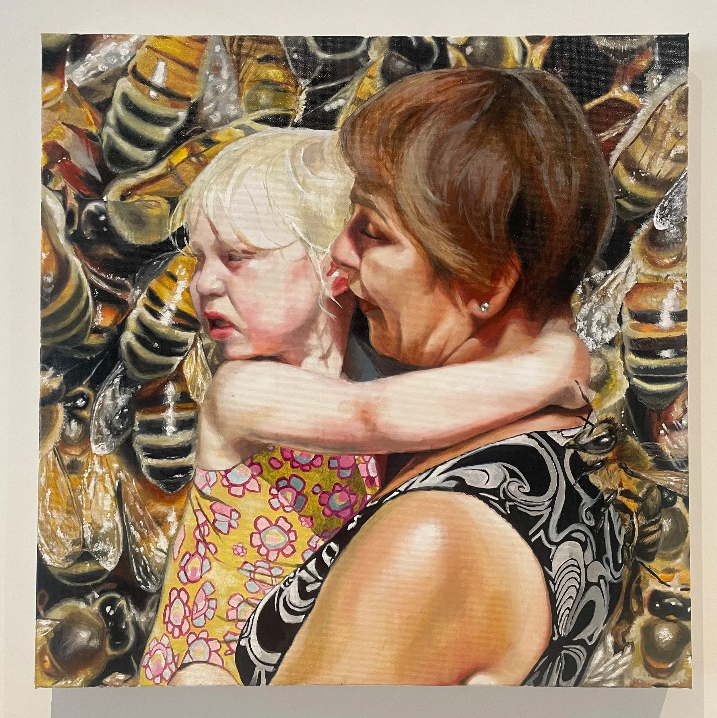 Mother, Child, Bees
