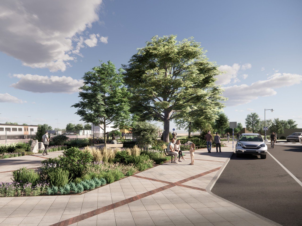 Billesholm station västra