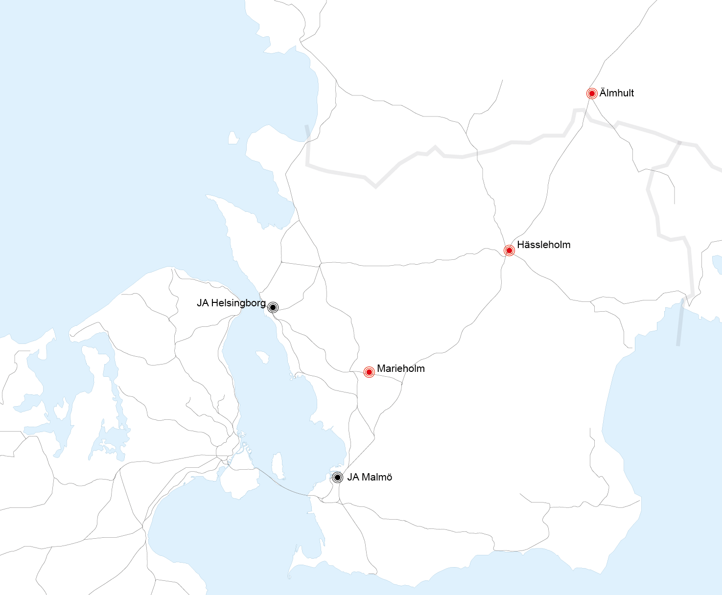 Ny rangerbangård i södra Sverige