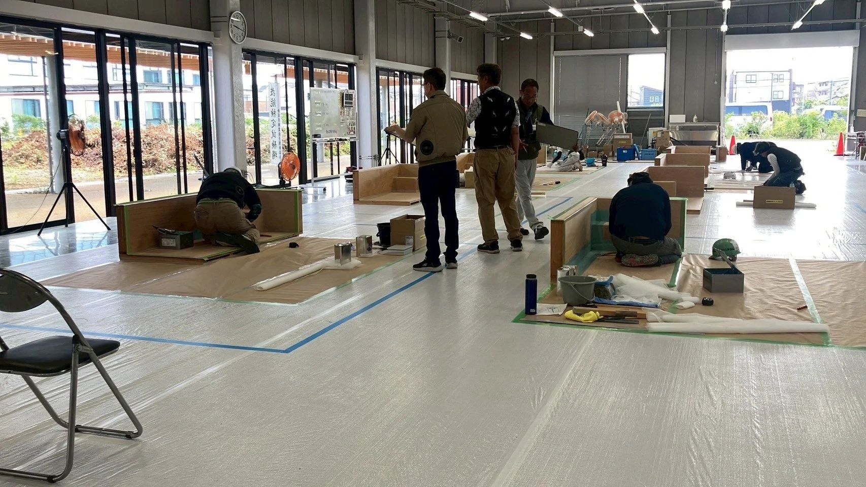 防水トライアルならびに　　　　前期技能検定が開催されました。