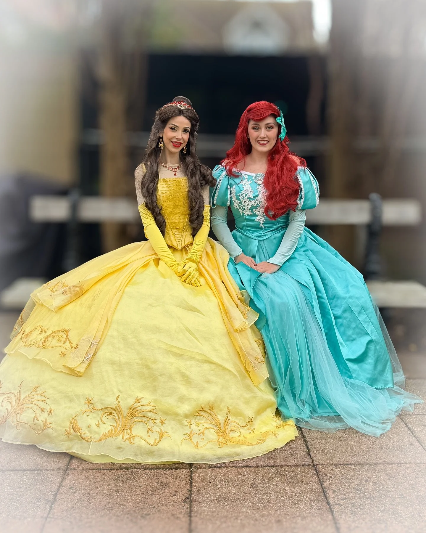 Belle &amp; Ariel had a wonderful time doing Christmas house visits this weekend ❤️💛