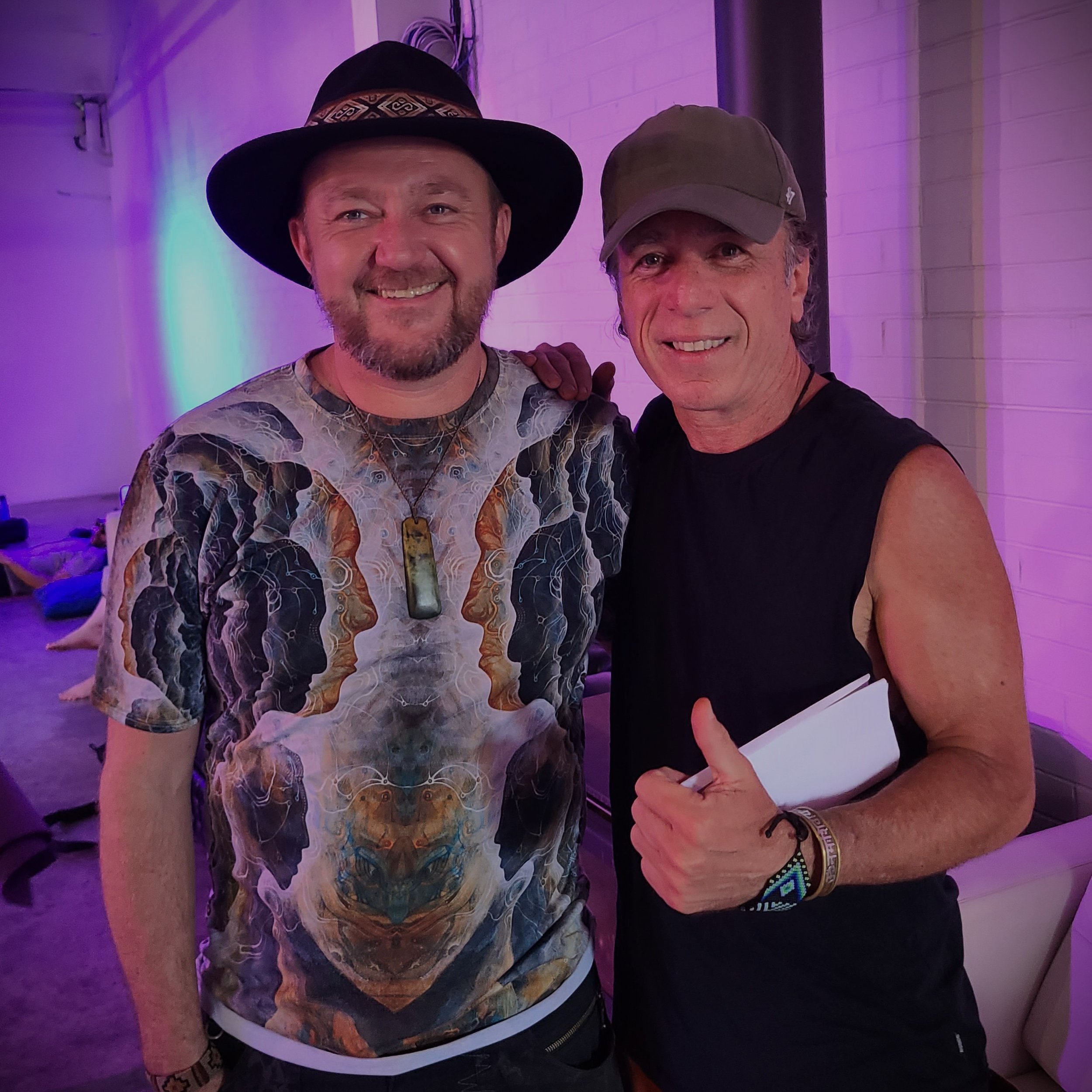 Meeting my favorite music producer, 
Amani Friend  (Liquid Bloom).