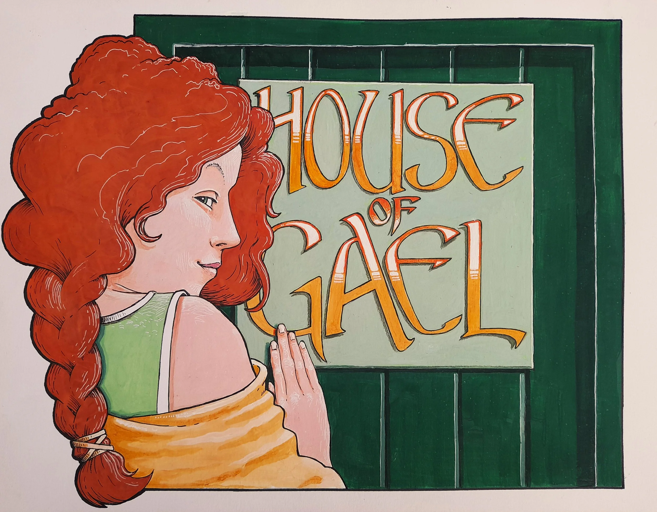 Logo for Irish Band "House of Gael"