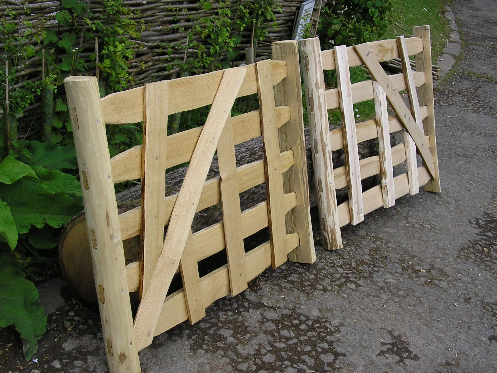 Sweet chestnut gate hurdles.1.JPG
