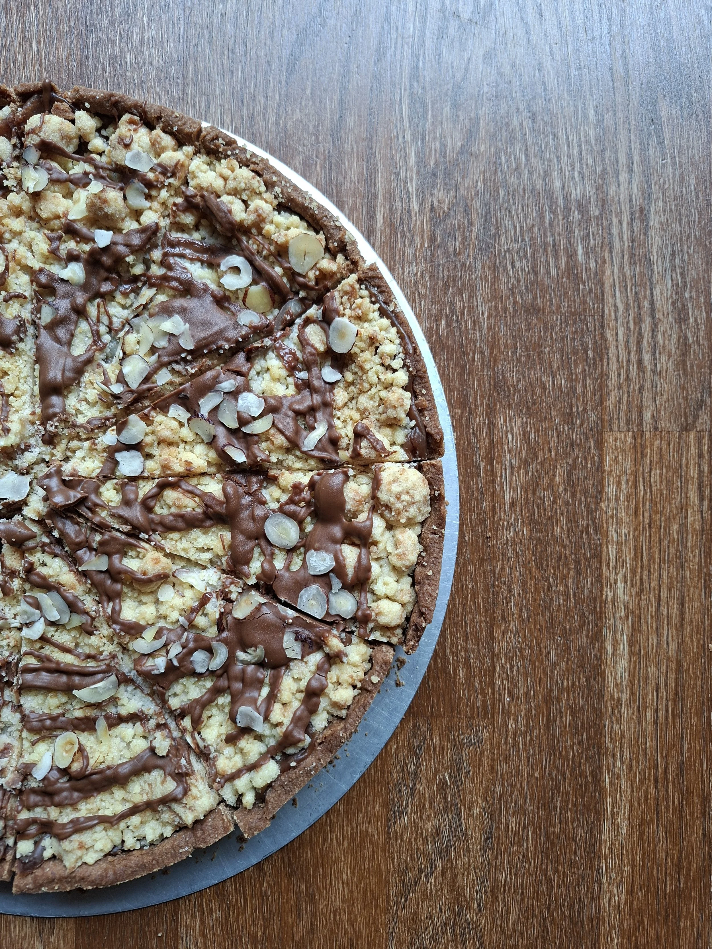 Birne Nougat Streusel