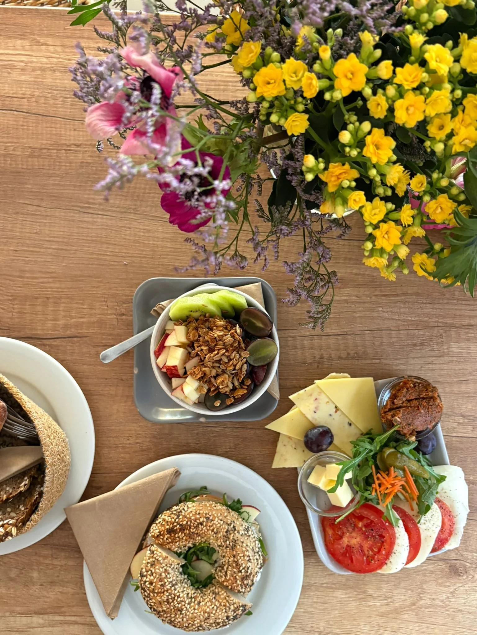Bagel, Porridge, Blumen