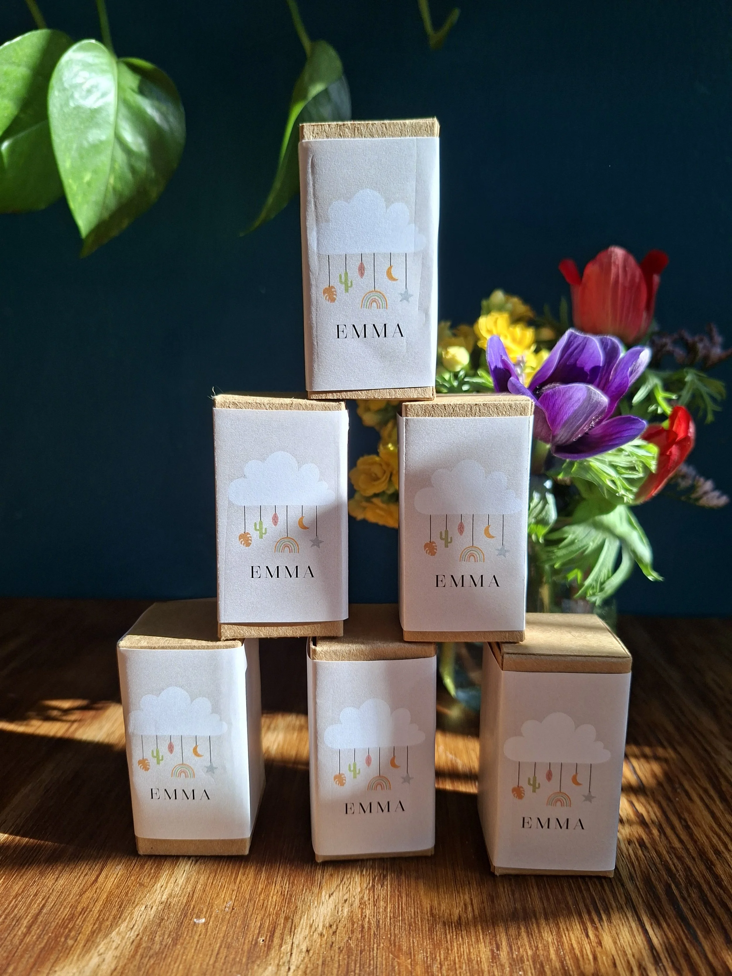 Pralinenidee zur Geburt