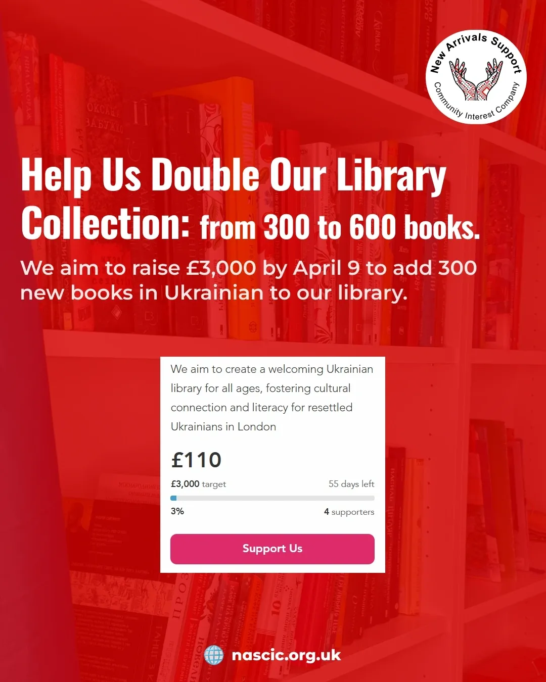 Help Us Grow the First Ukrainian Community Library