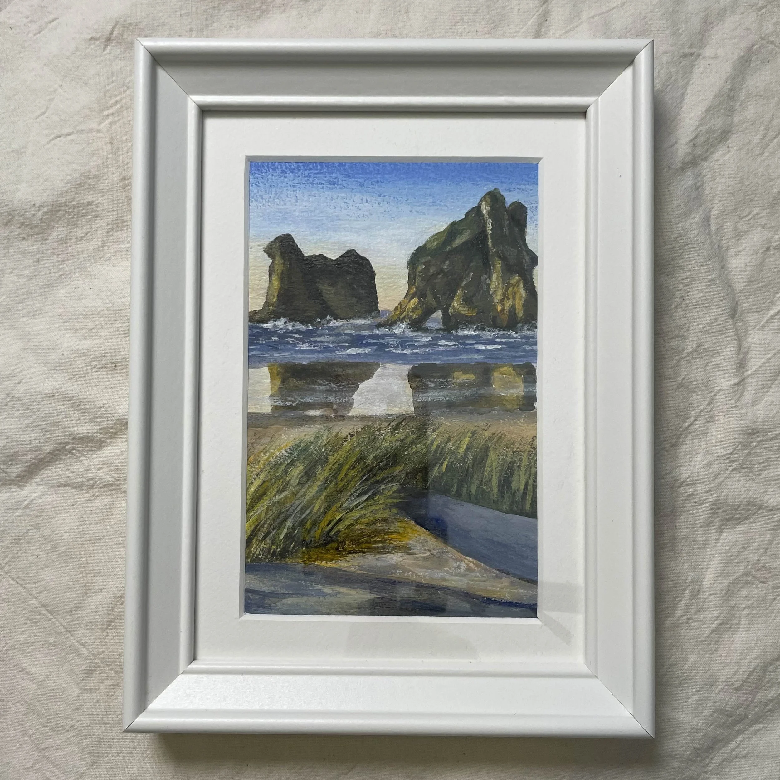 Archway  Islands - Nouvelle Zélande, Peinture Originale