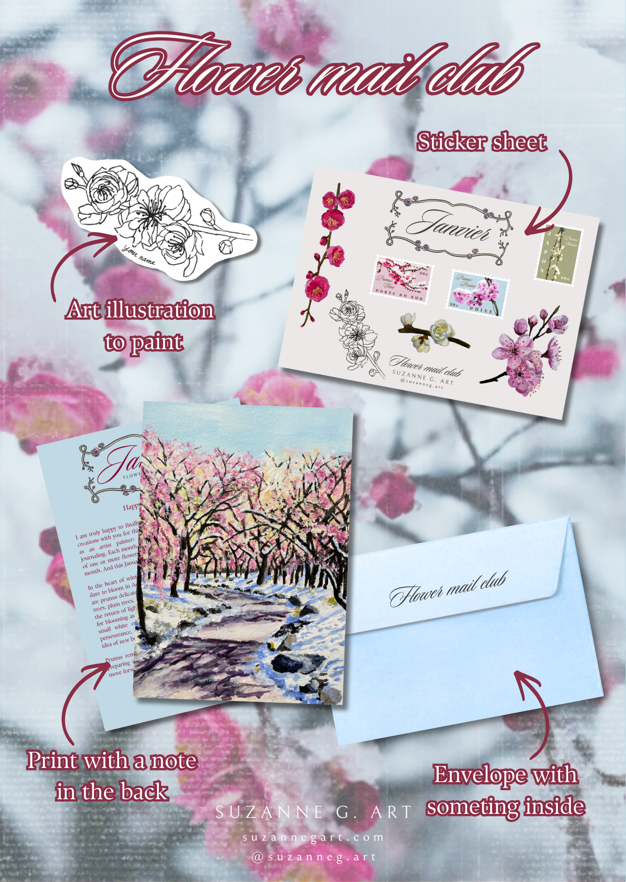 Flower Mail Club (Abonnement mensuel)