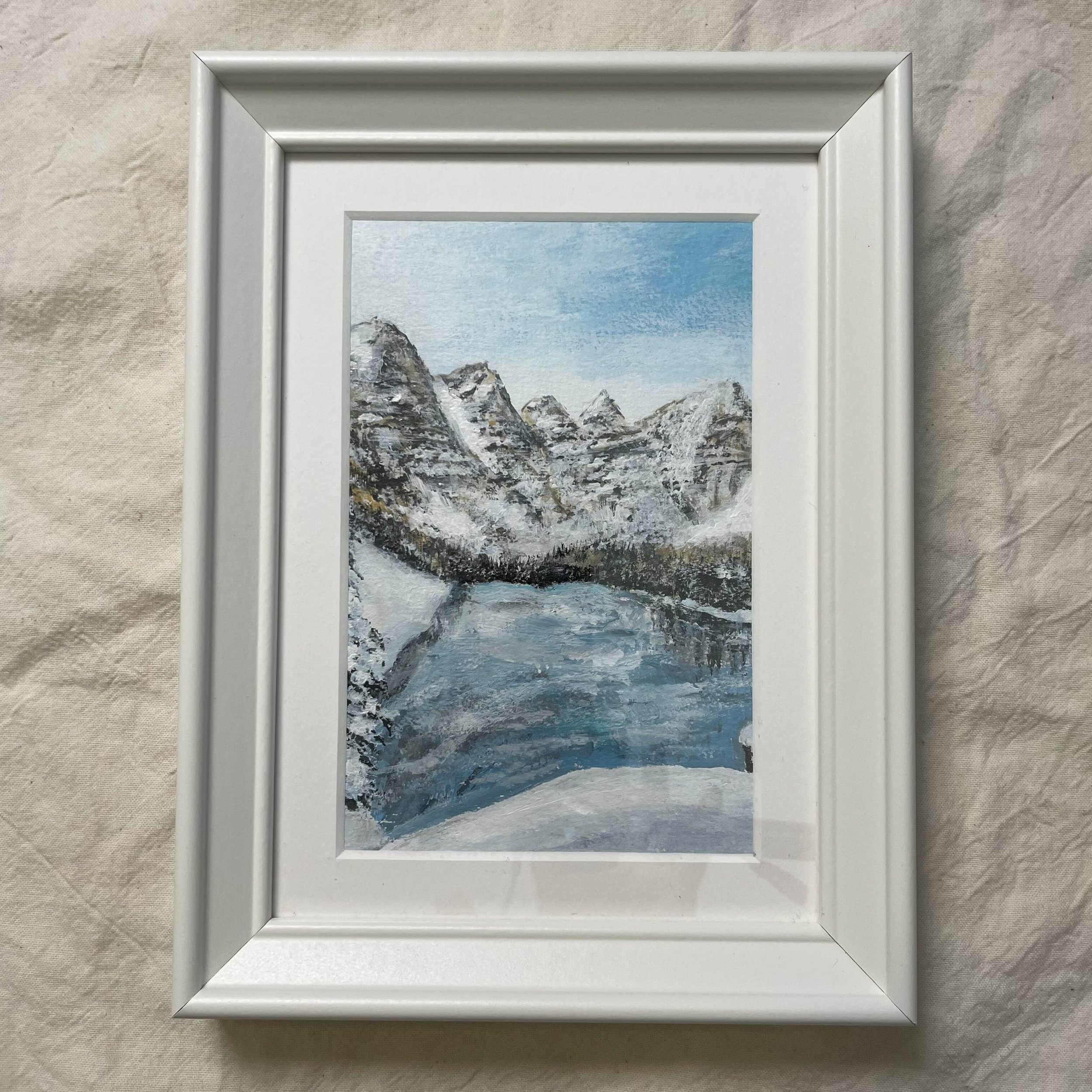 Moraine Lake - Canada, Peinture Originale