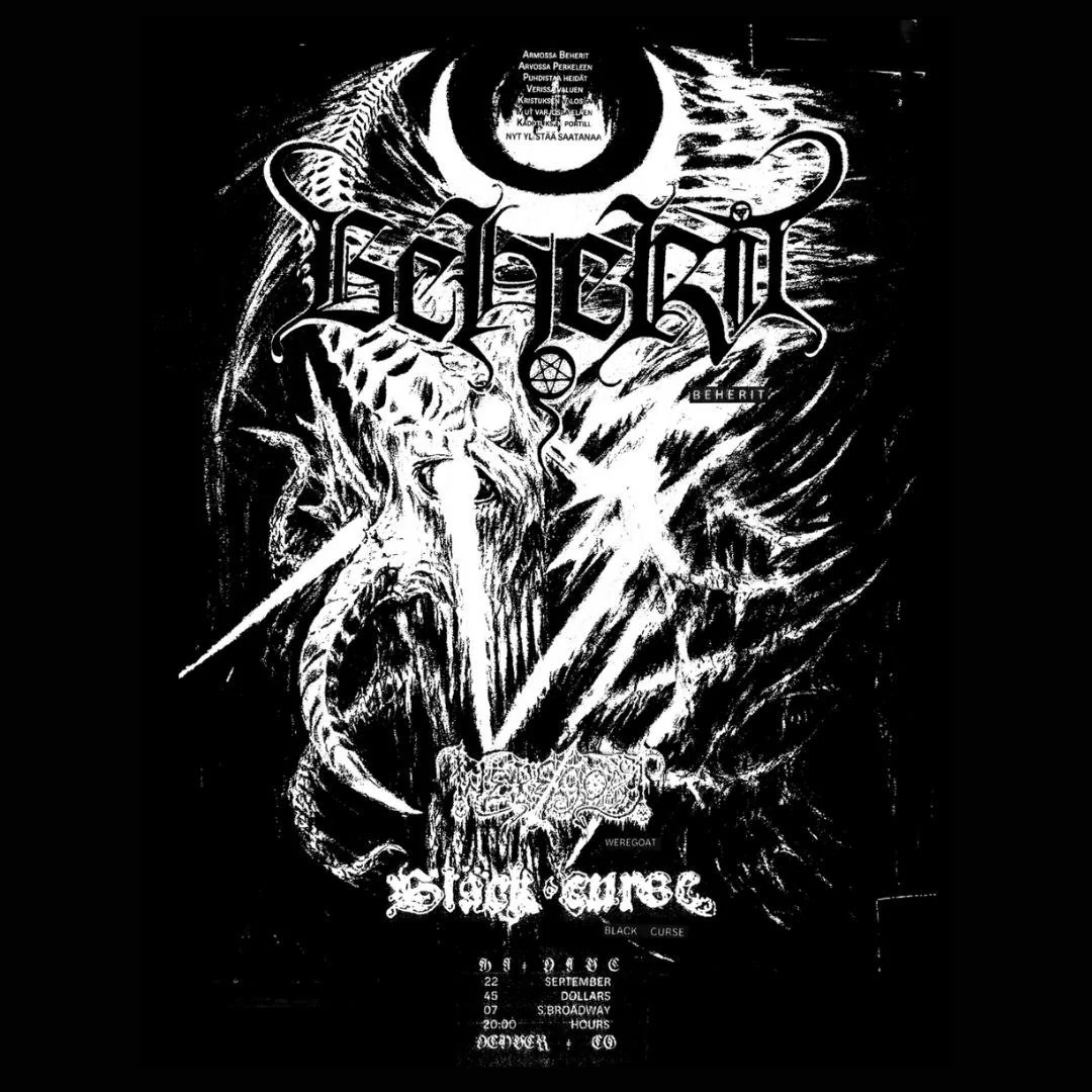 Beherit (Sold Out) w/ Weregoat, Black Curse