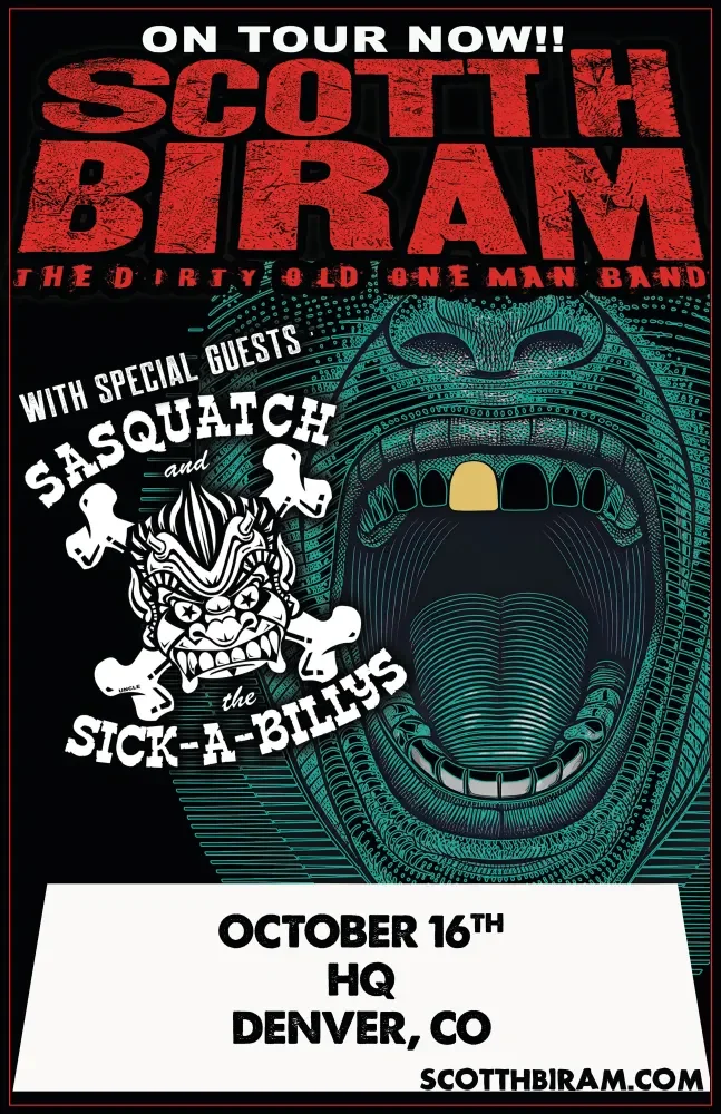 Scott H. Biram w/ Sasquatch & The Sick-A-Billys