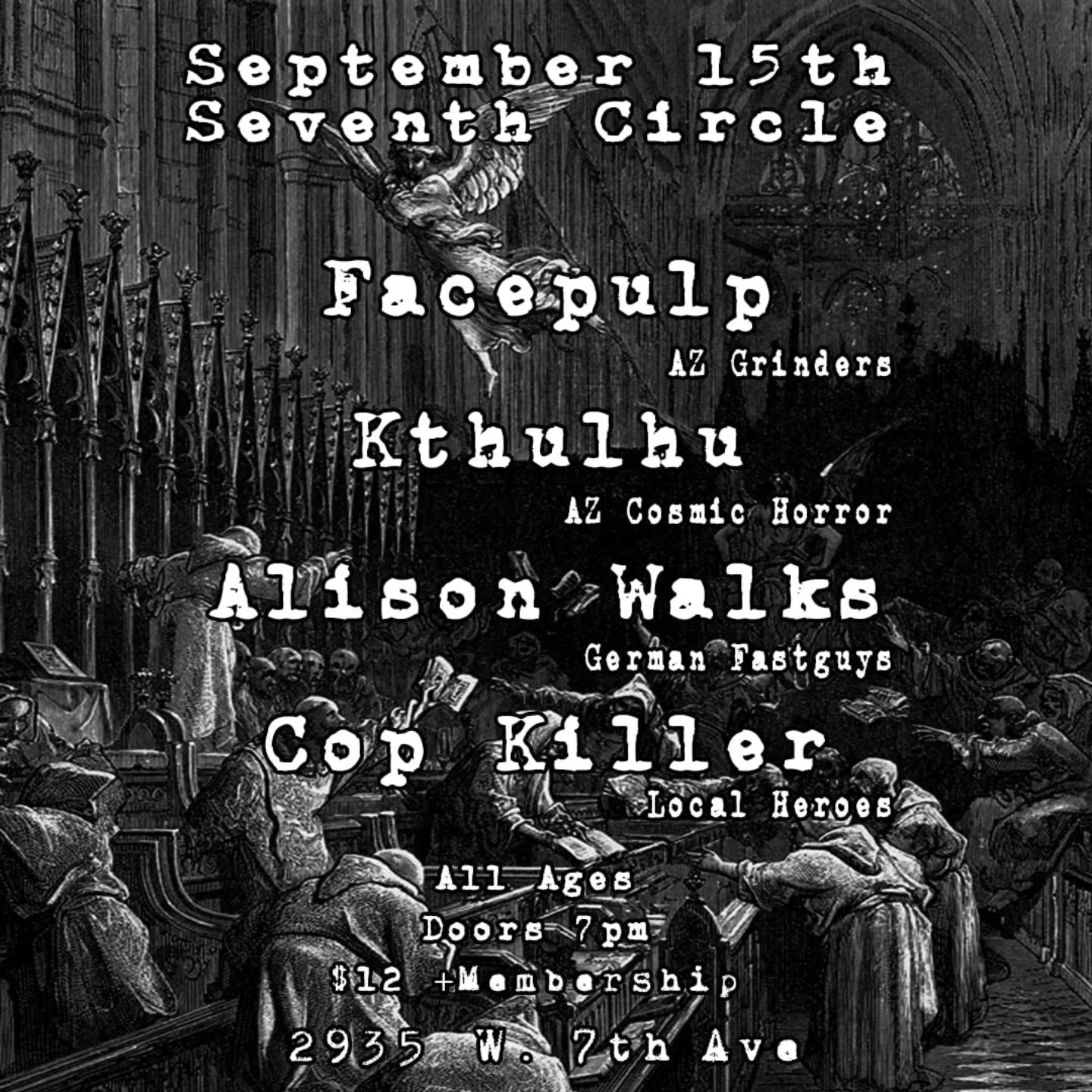 Facepulp w/ Kthulhu + Alison Walks + Cop Killer
